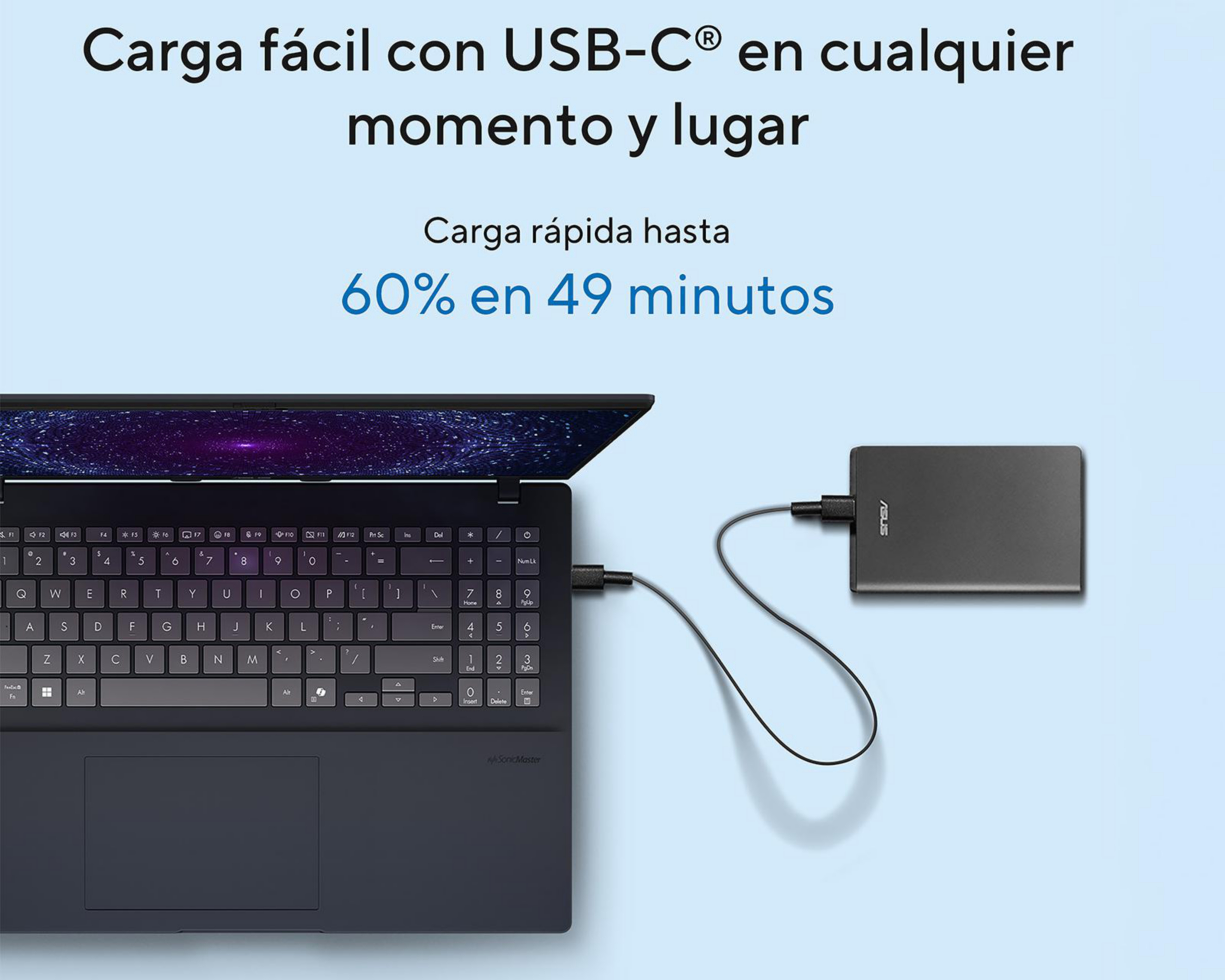 Foto 5 | Laptop Asus Vivobook 16 X1607CA-MB155W 16 Pulgadas Windows 11 Intel Core Ultra 5 16 GB RAM 512 GB SSD Plateada + Mo
