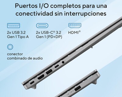 Foto 6 | Laptop Asus Vivobook 16 X1607CA-MB155W 16 Pulgadas Windows 11 Intel Core Ultra 5 16 GB RAM 512 GB SSD Plateada + Mo