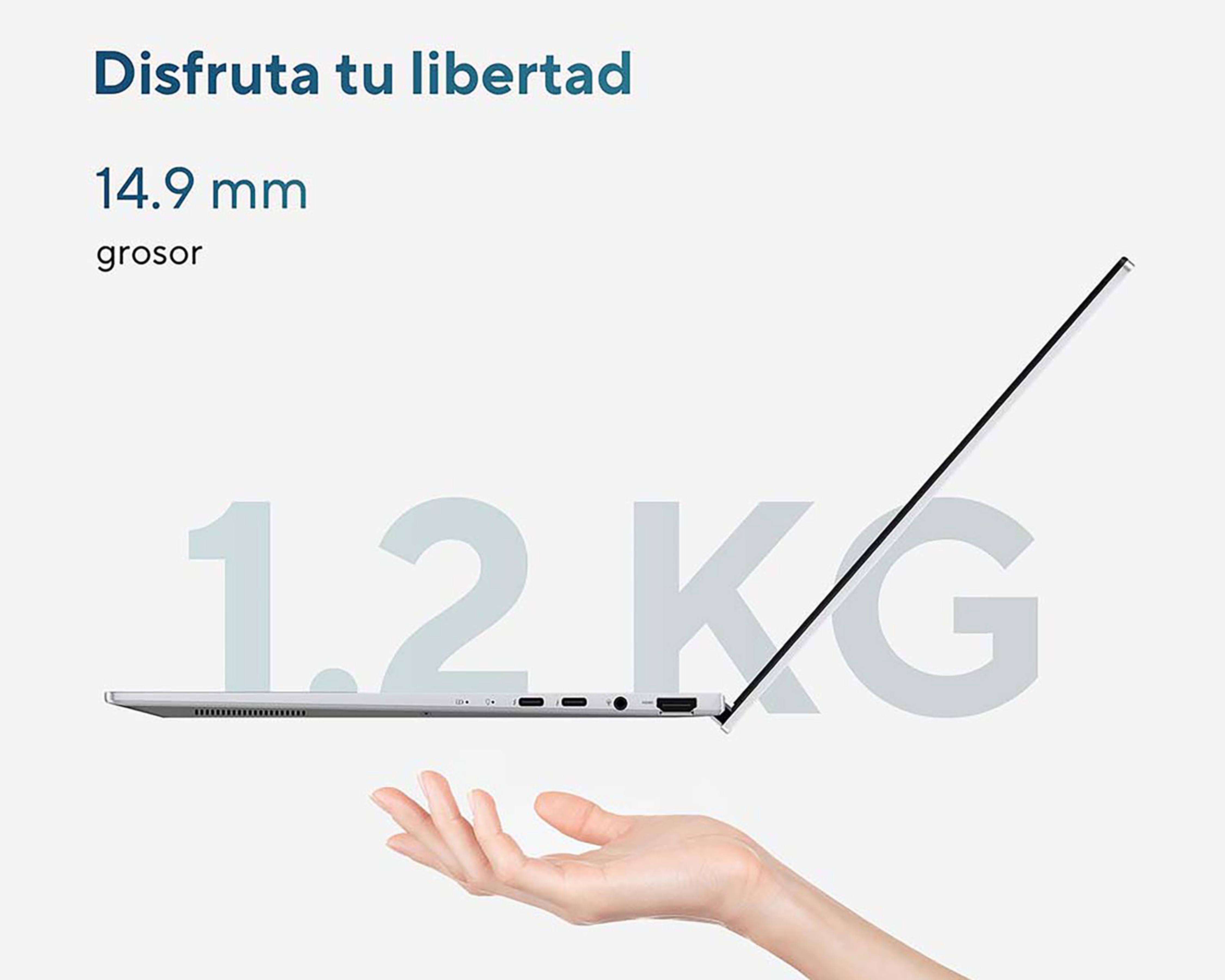 Foto 7 | Laptop Asus Zenbook 14 Pulgadas Windows 11 Home Intel Core Ultra 7 16 GB RAM 512 GB SSD Plateada