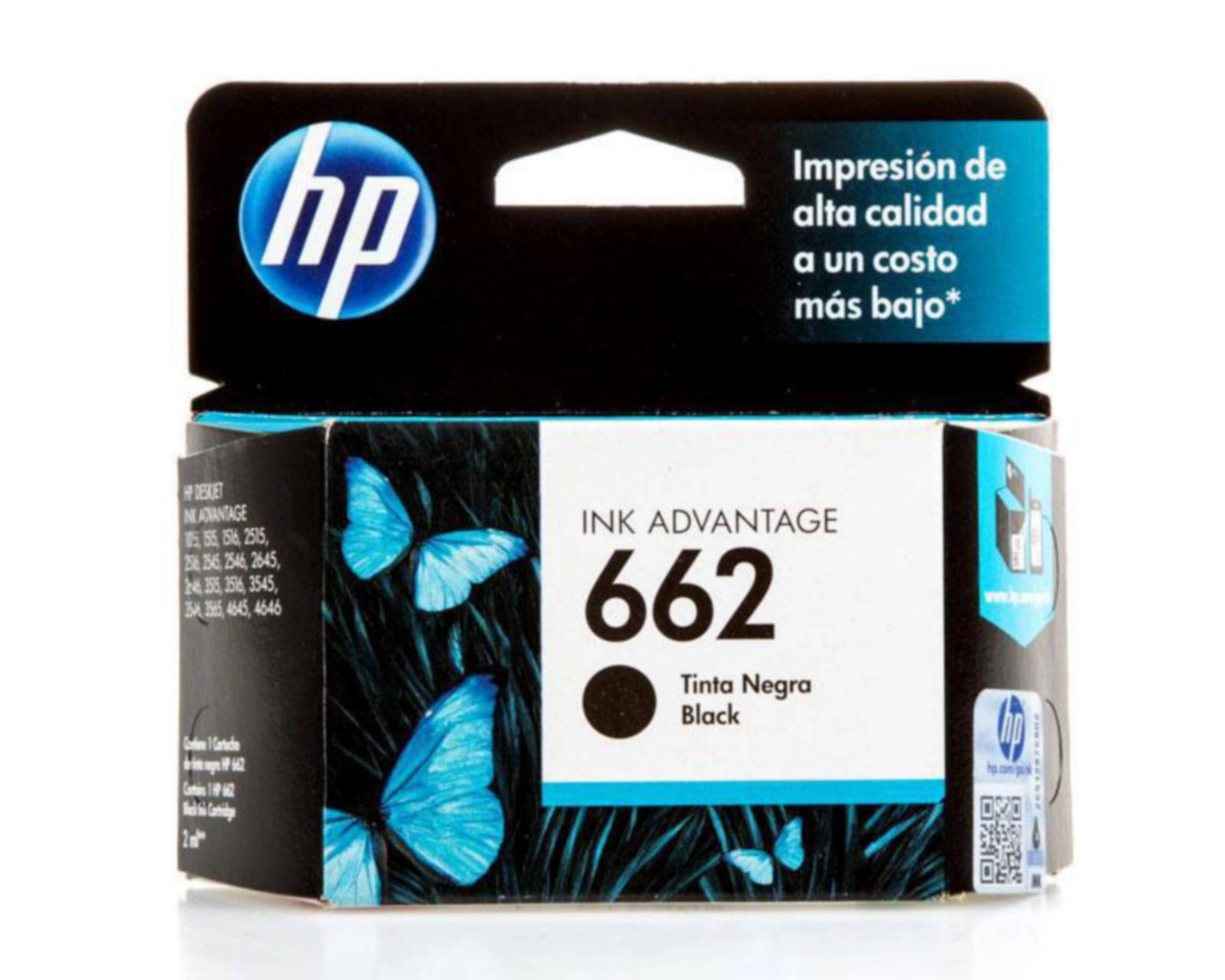 Foto 2 pulgar | Cartucho de Tinta Original HP 662 Negro