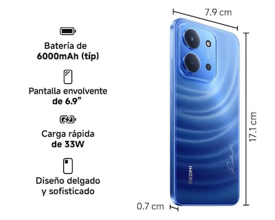 Foto 10 | Celular Xiaomi Redmi 15C Liberado 128 GB Azul