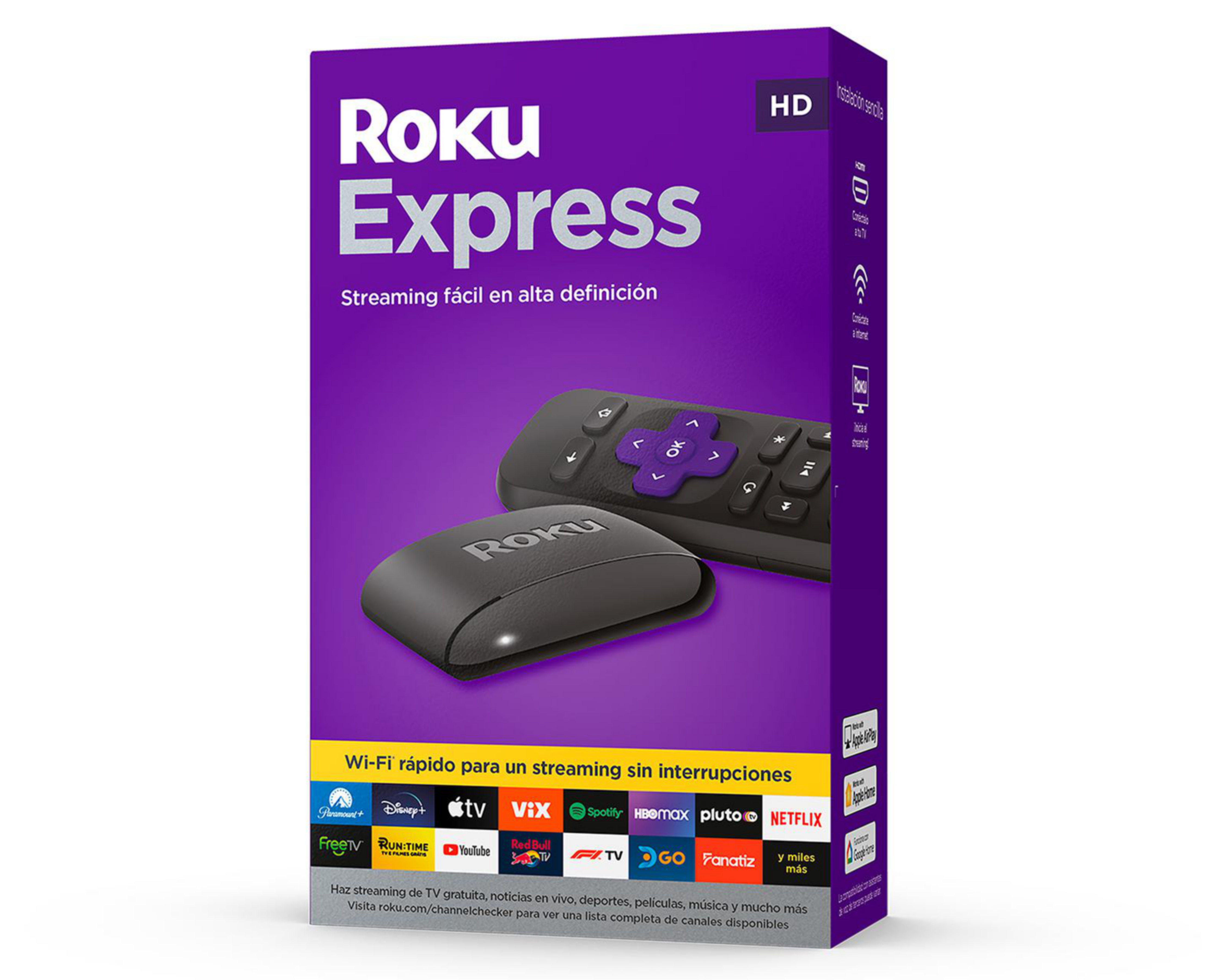 Foto 1 | Roku Express Reproductor de Streaming HD con Cable HDMI