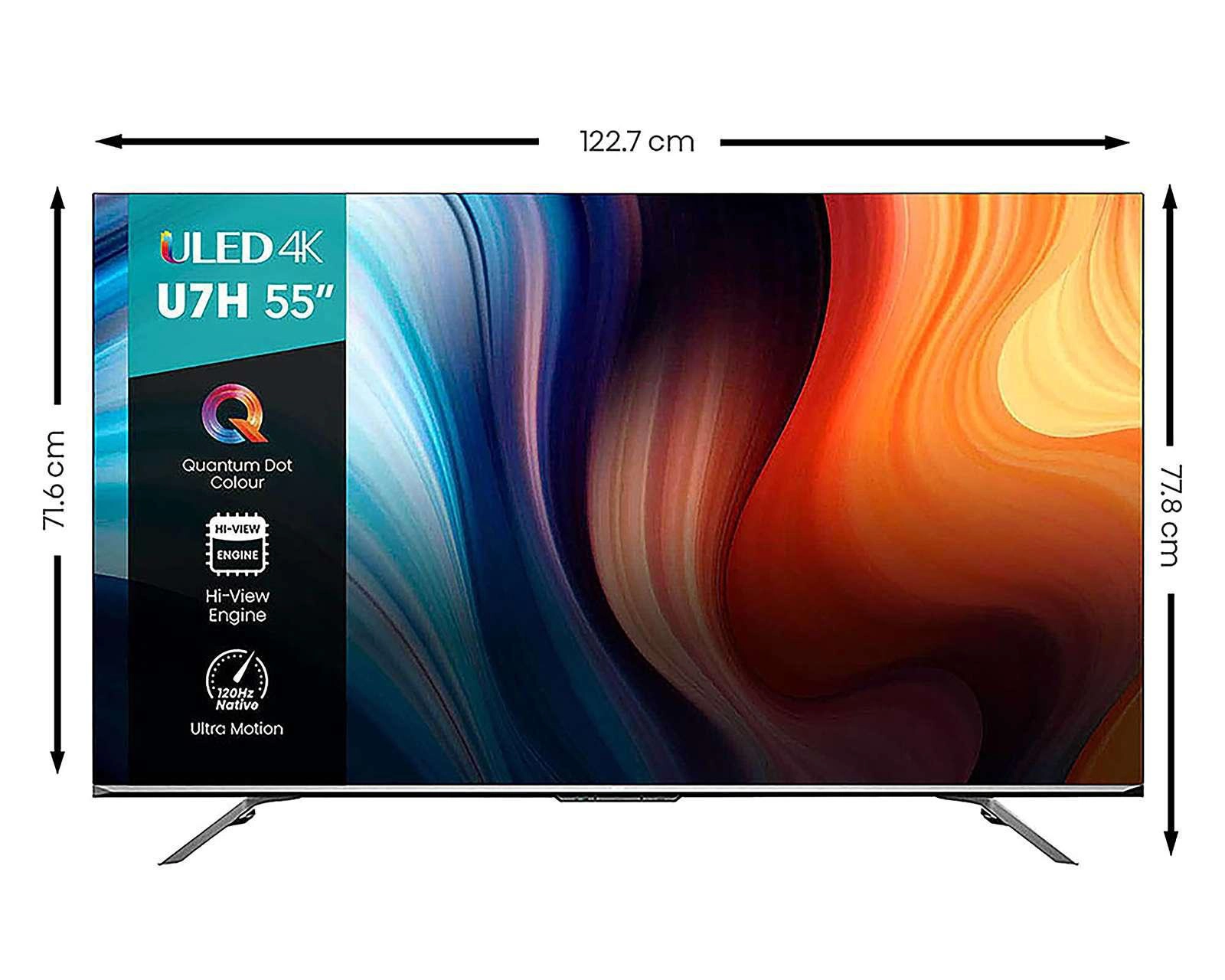 Foto 6 pulgar | Pantalla ULED Hisense 55" Ultra HD 4K Smart TV 55U7H