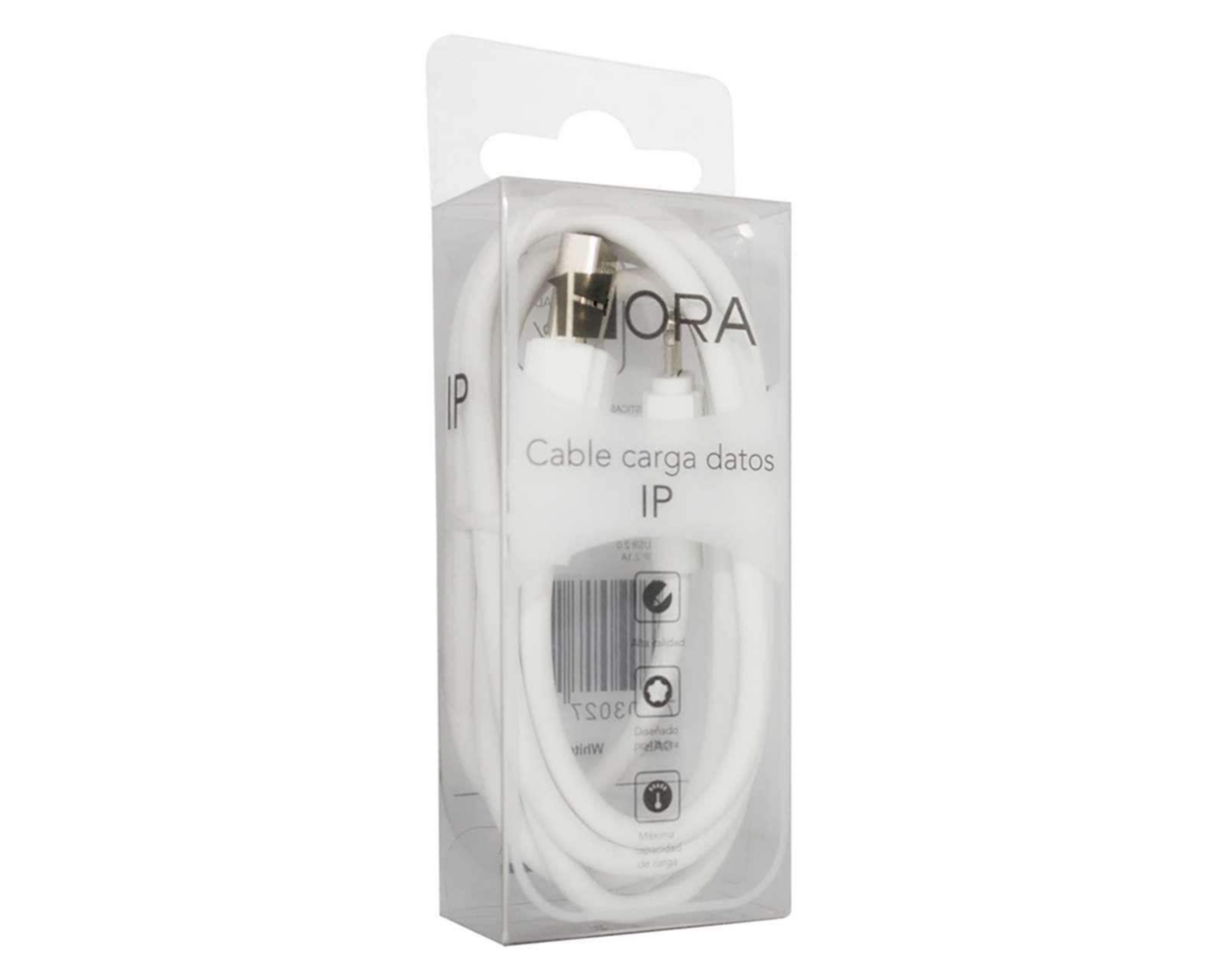 Foto 5 pulgar | Cable 1Hora Lightning - USB de 1 Metro