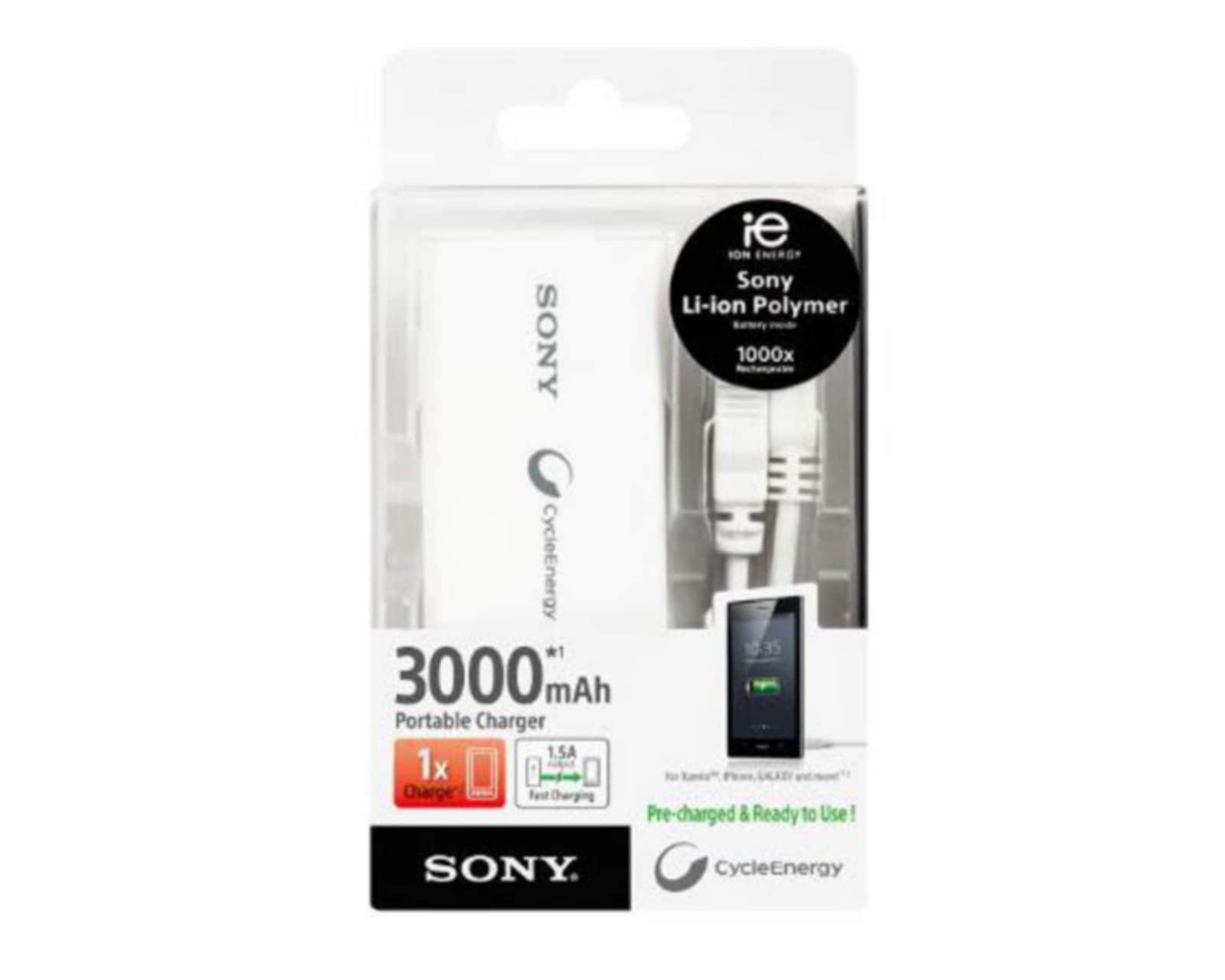 Foto 2 | Cargador Portátil Sony CP-V3A/WC