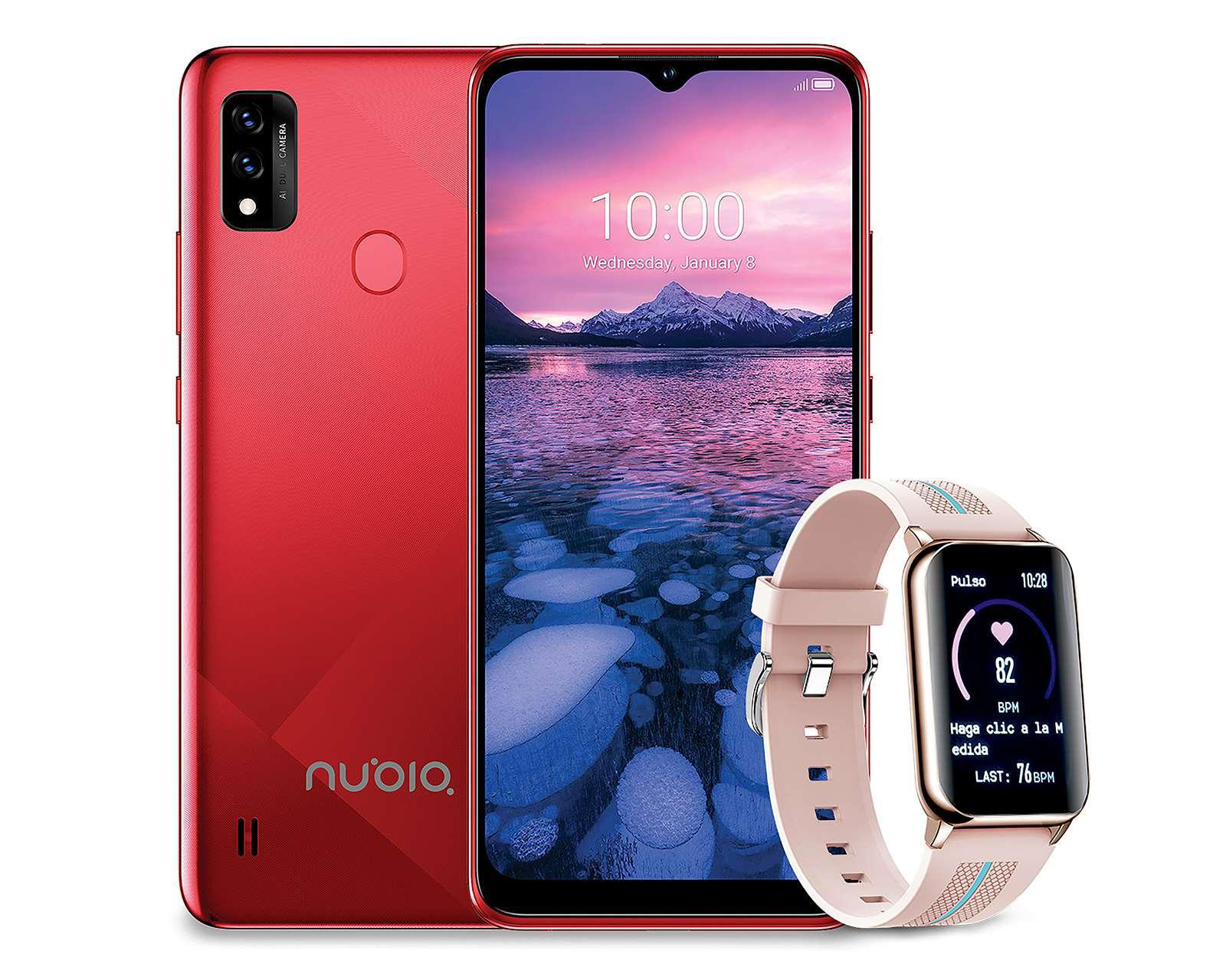 Celular Nubia Liberado N41 64 GB Rojo + Smartwatch $2,399