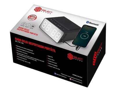 Foto 3 | Radioreloj Select Sound BT4334 Negro