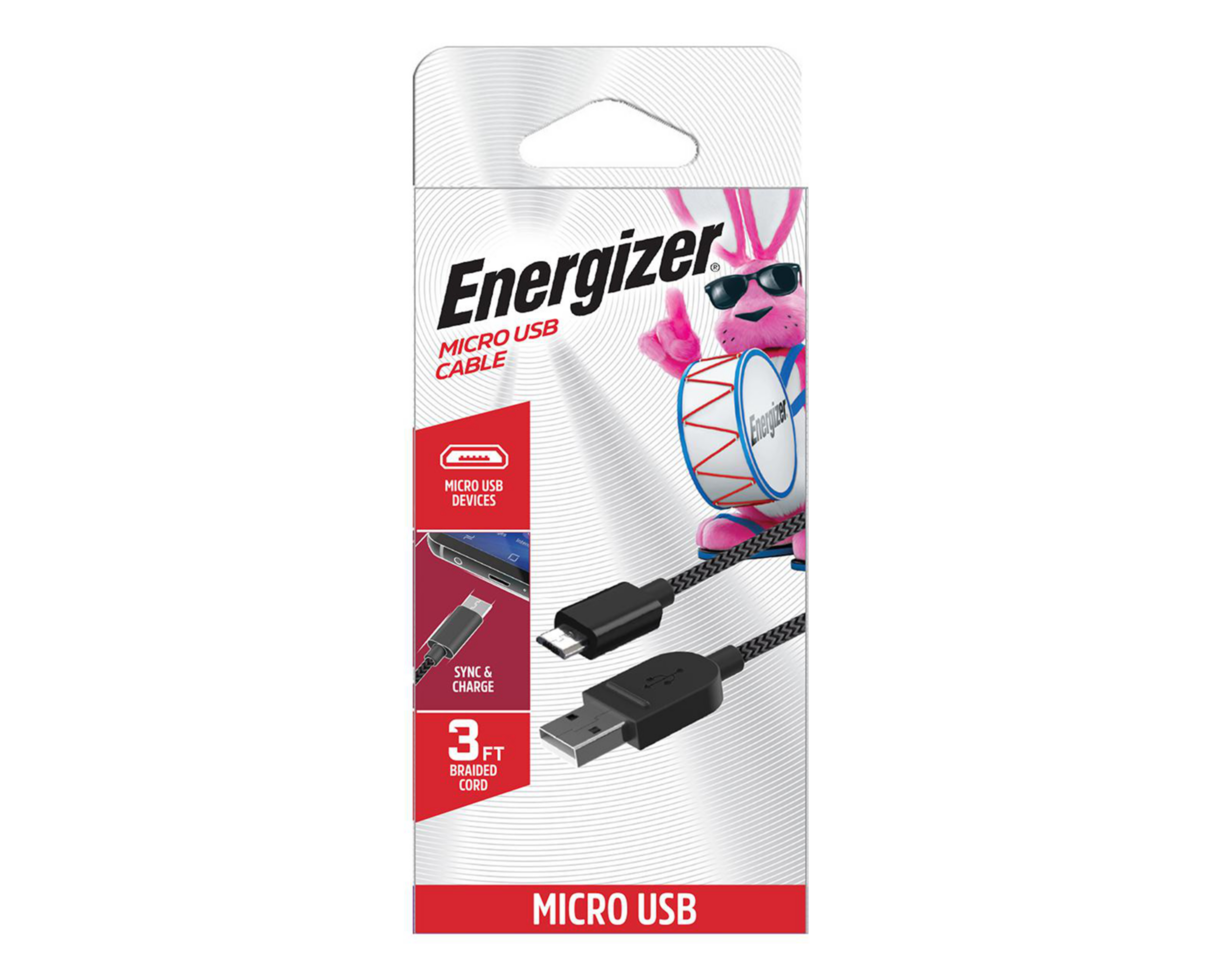 Foto 6 pulgar | Cable Energizer Micro USB-USB de 1 Metro