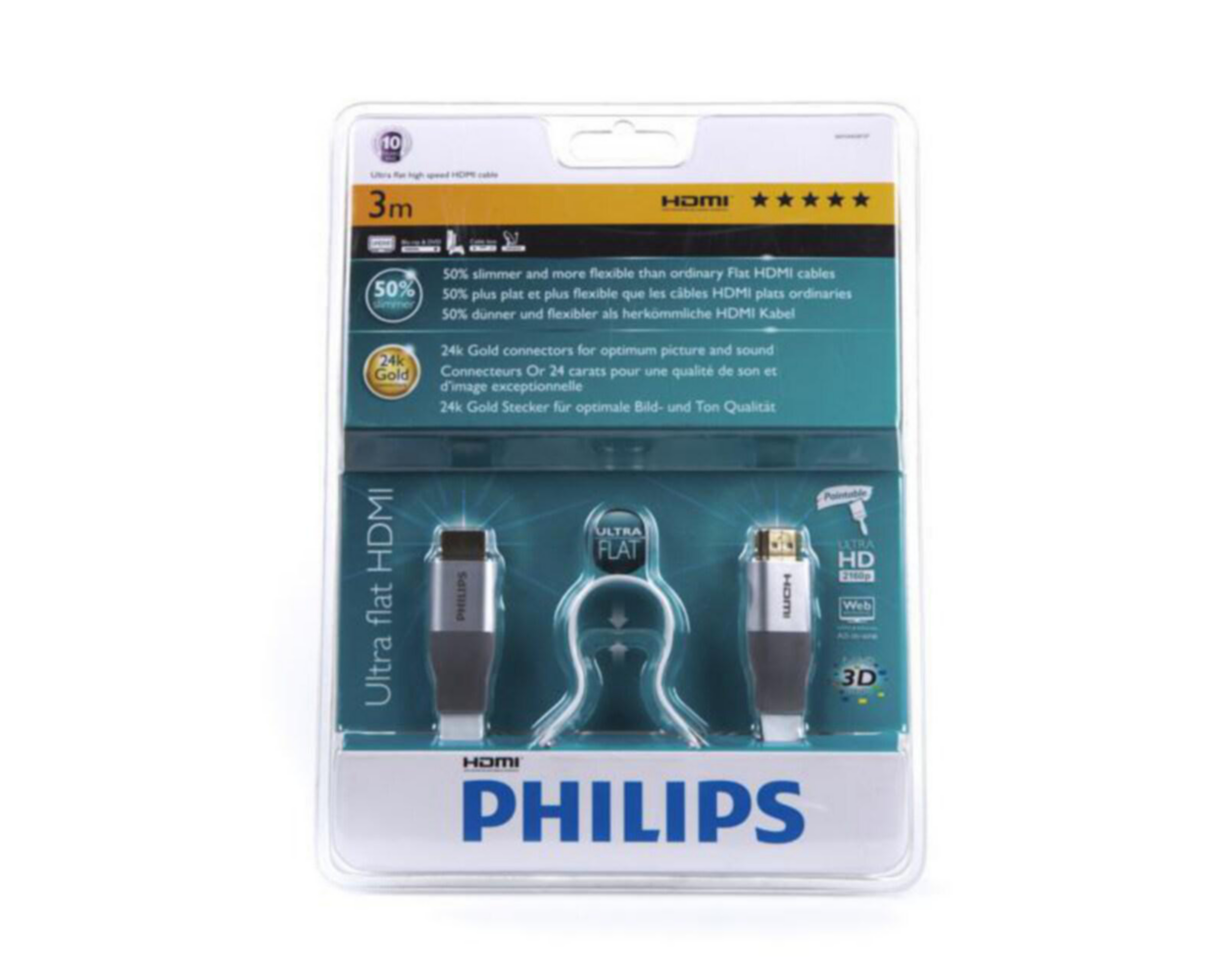 Foto 1 | Cable HDMI Philips SWV3433F/27