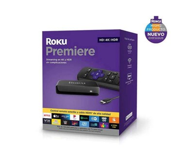 Foto 1 | Reproductor Streaming Roku Premiere HD/4K/HDR con Cable HDMI Premium