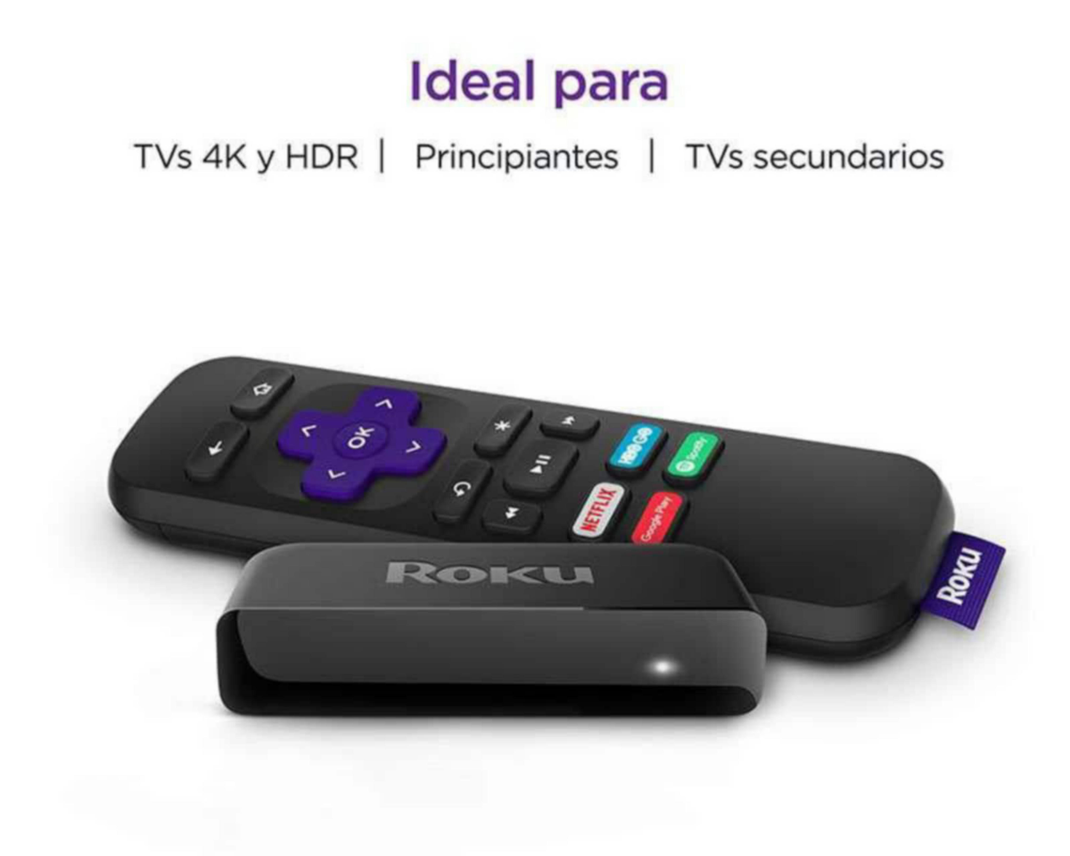 Foto 3 pulgar | Reproductor Streaming Roku Premiere HD/4K/HDR con Cable HDMI Premium