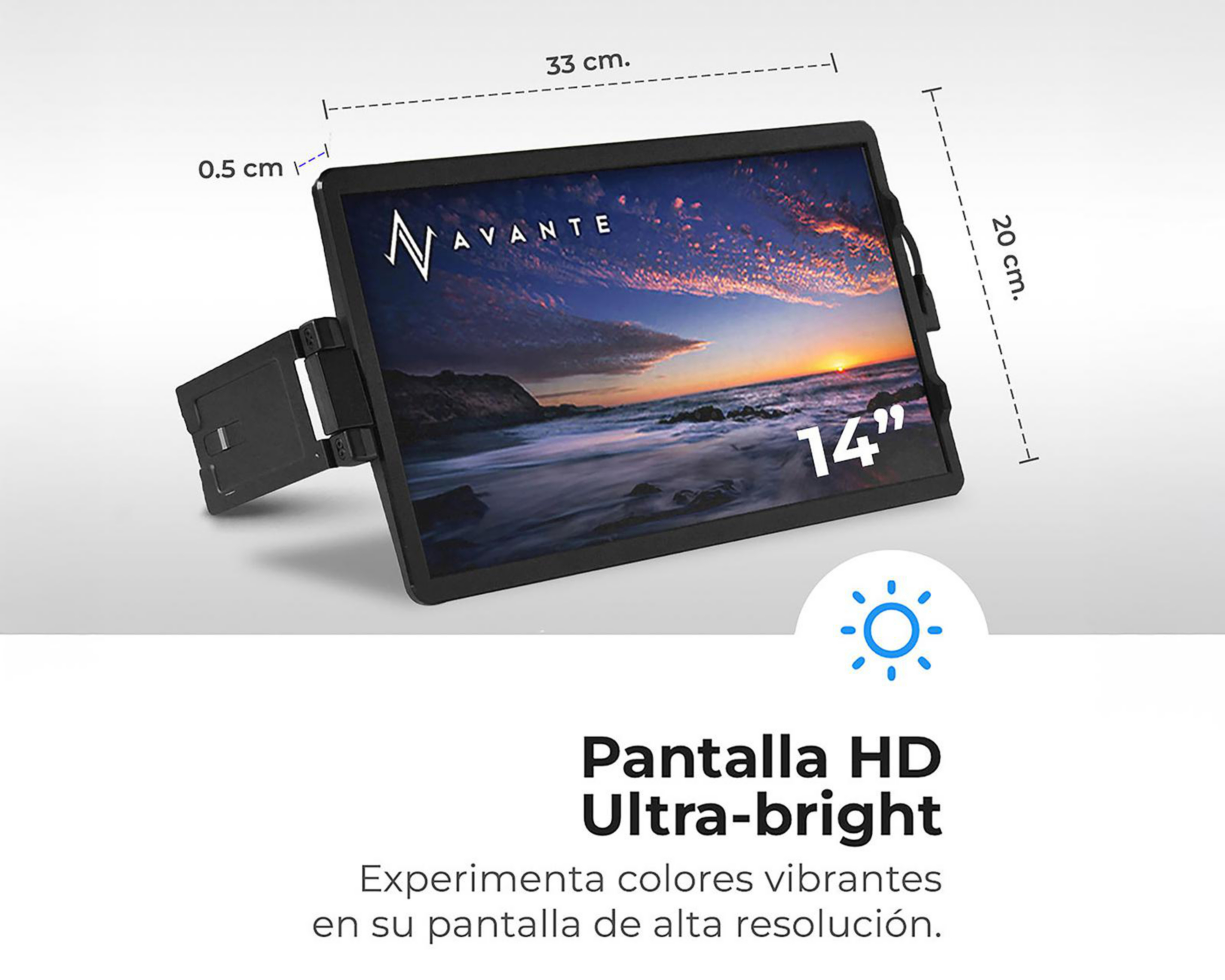 Foto 8 | Monitor Avante 14.1" HD 60 Hz