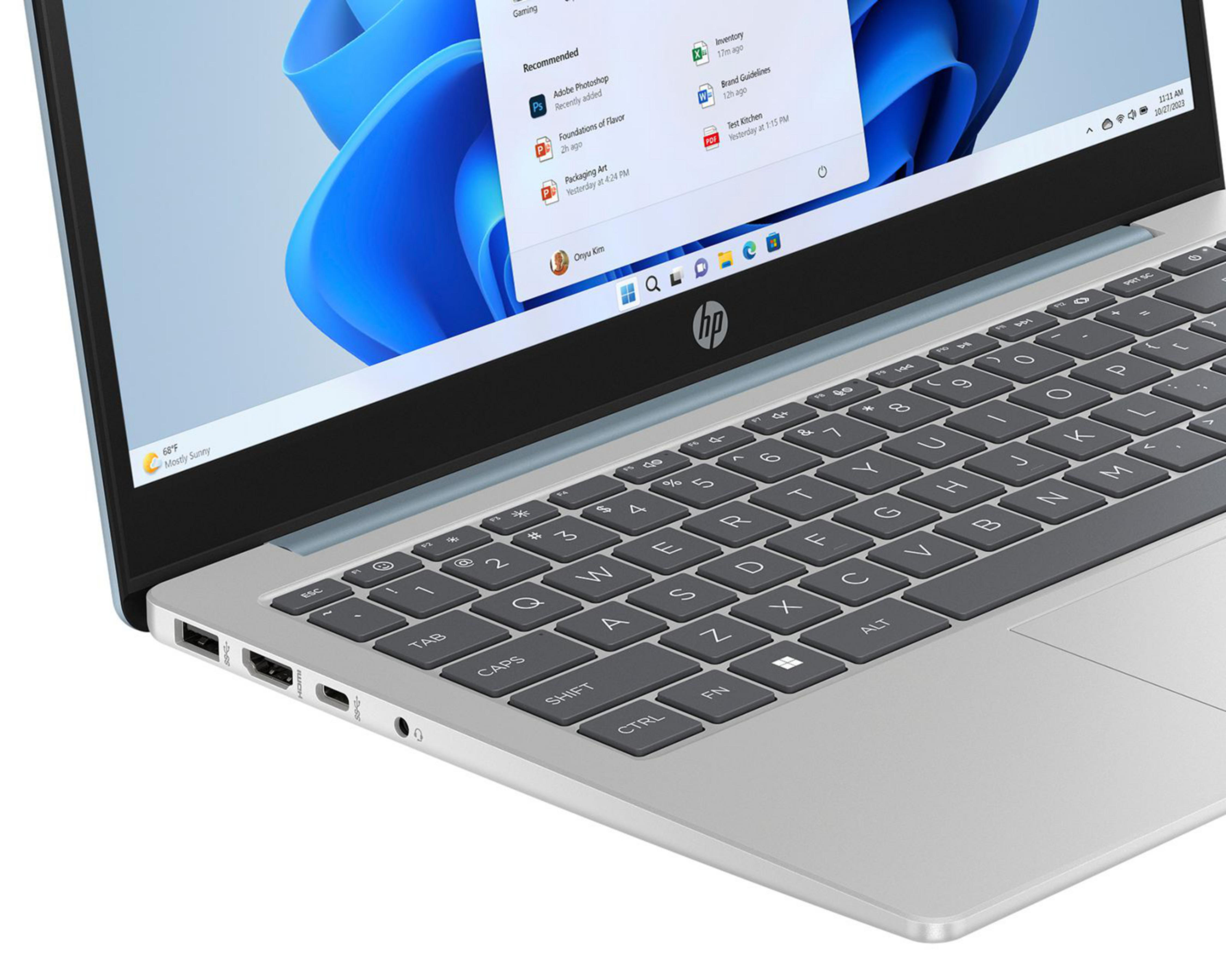 Foto 7 pulgar | Laptop HP 14-EM0002LA 14" Ryzen 5-7520u 8 GB RAM 512 GB SSD Gris