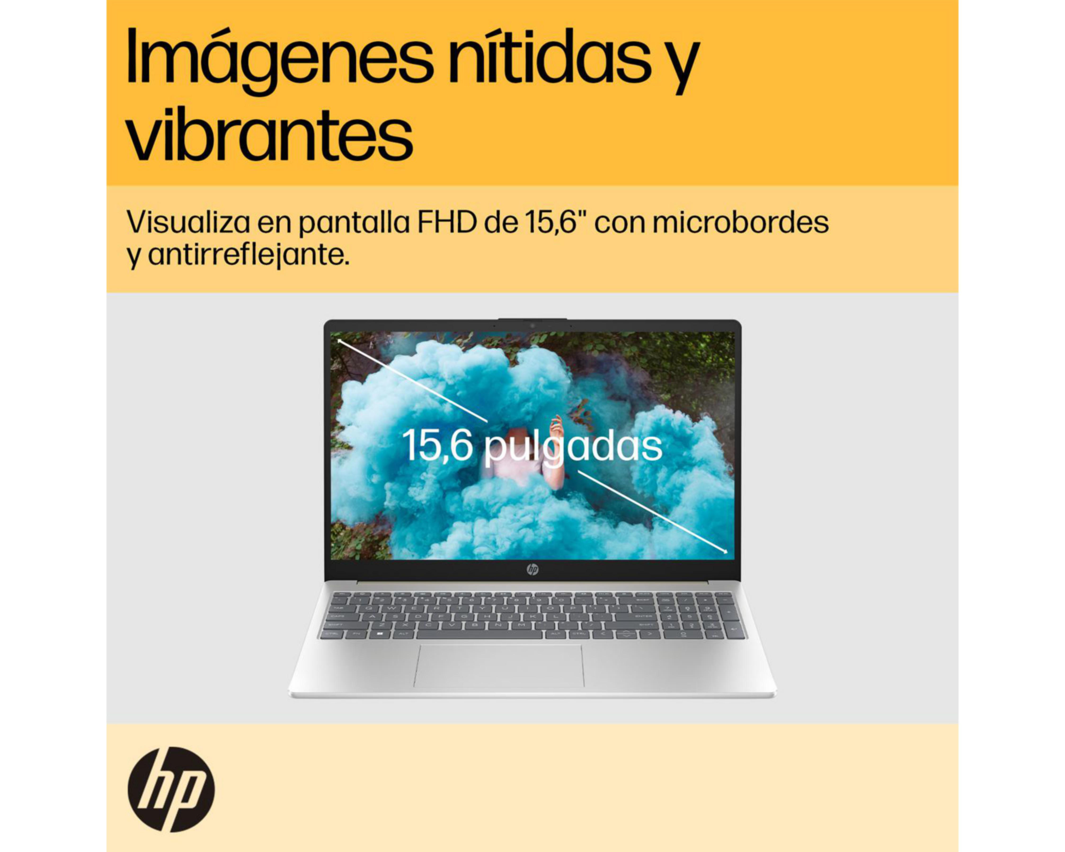 Foto 9 pulgar | Laptop HP 15-FC0000LA 15.6" AMD Ryzen 3-7320u 8 GB RAM 512 SSD Dorado