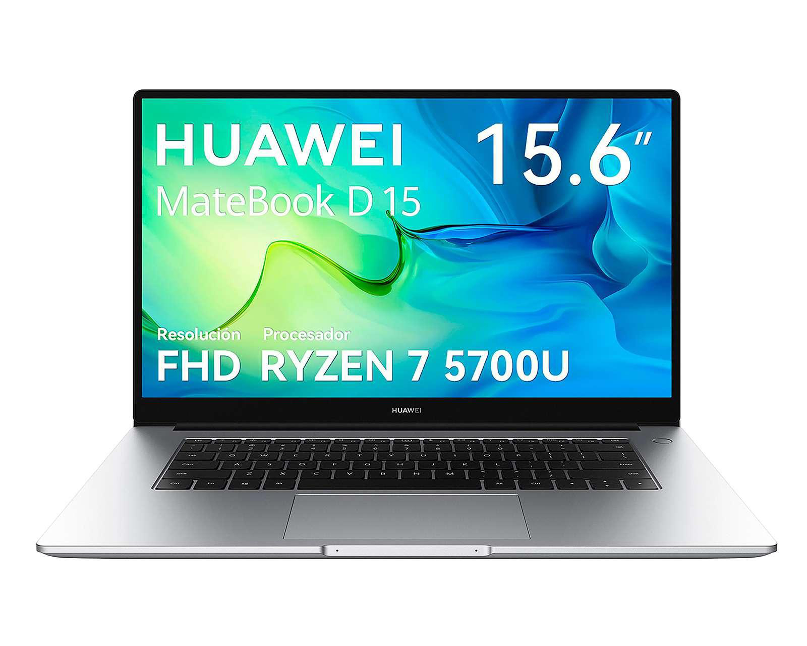 Foto 2 pulgar | Laptop Huawei Matebook D15 15.6" Windows 11 AMD Ryzen 7 16 GB RAM 512 GB SSD Plata