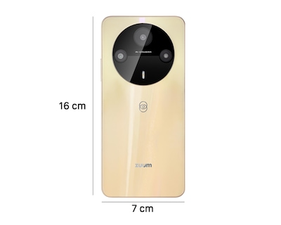 Foto 9 | Celular Zuum Liberado Sens M1 256 GB Dorado