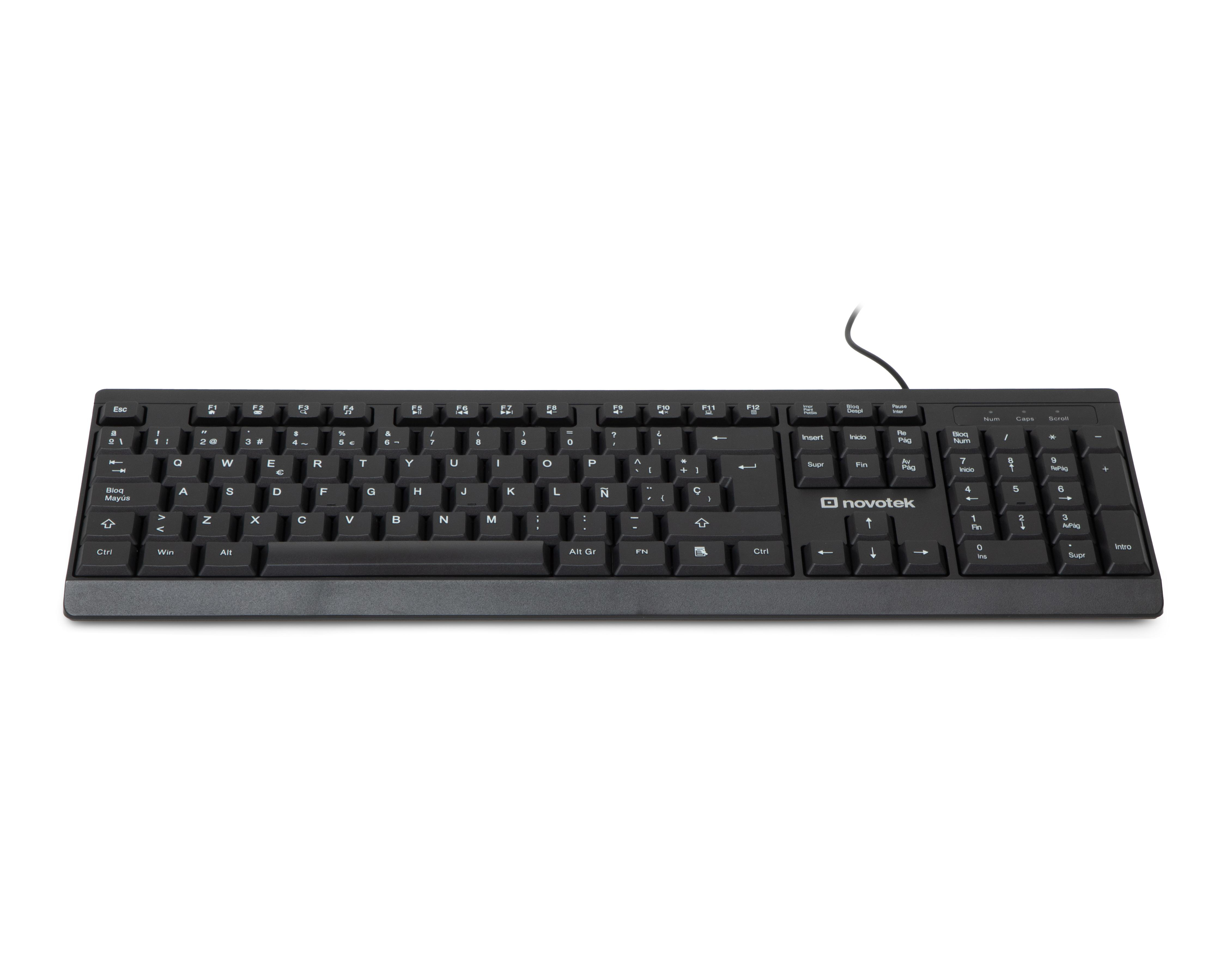 Teclado Alámbrico Novotek TA-120