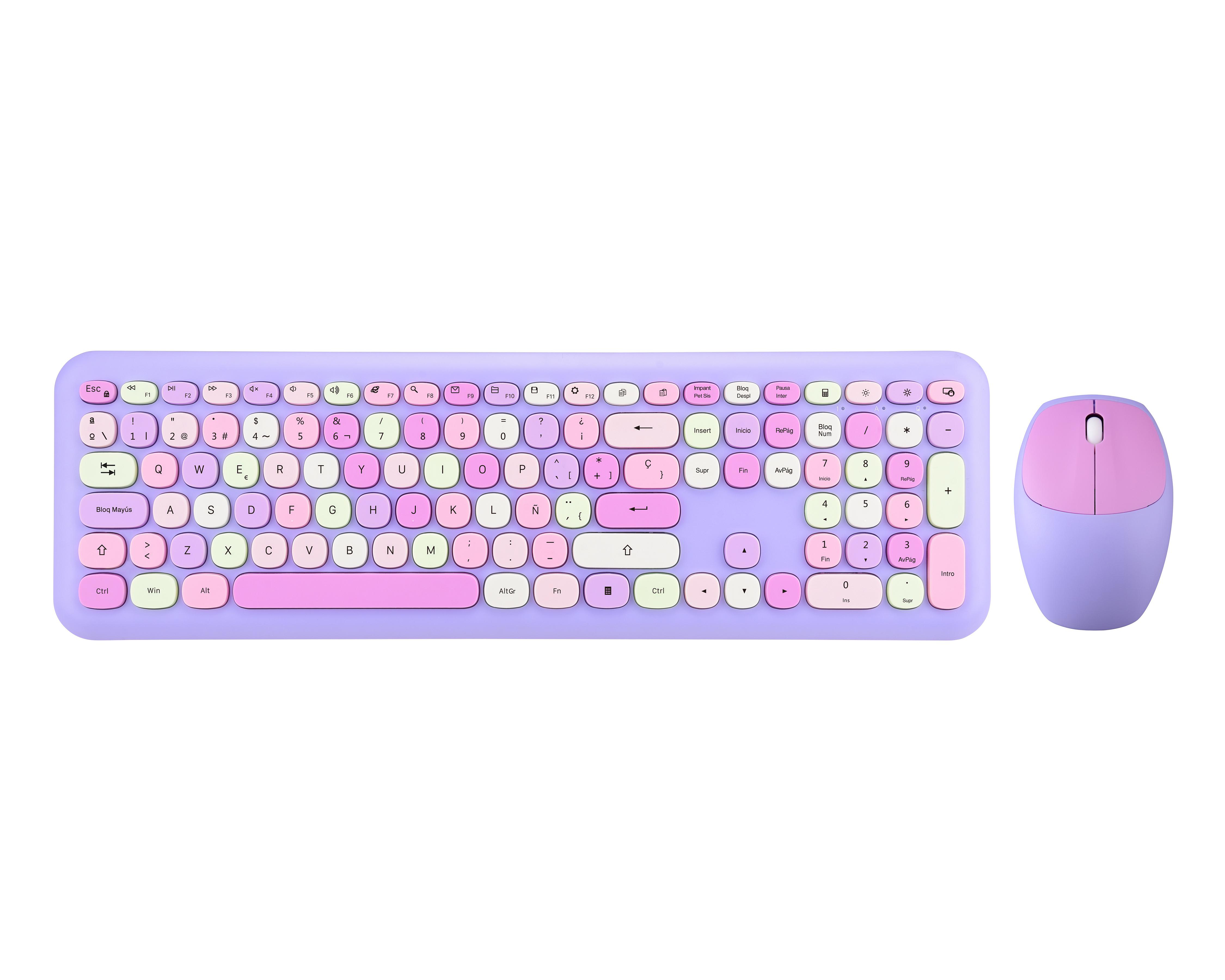 Combo de Teclado y Mouse Inalámbrico Novotek CBM-150 2 Piezas $499