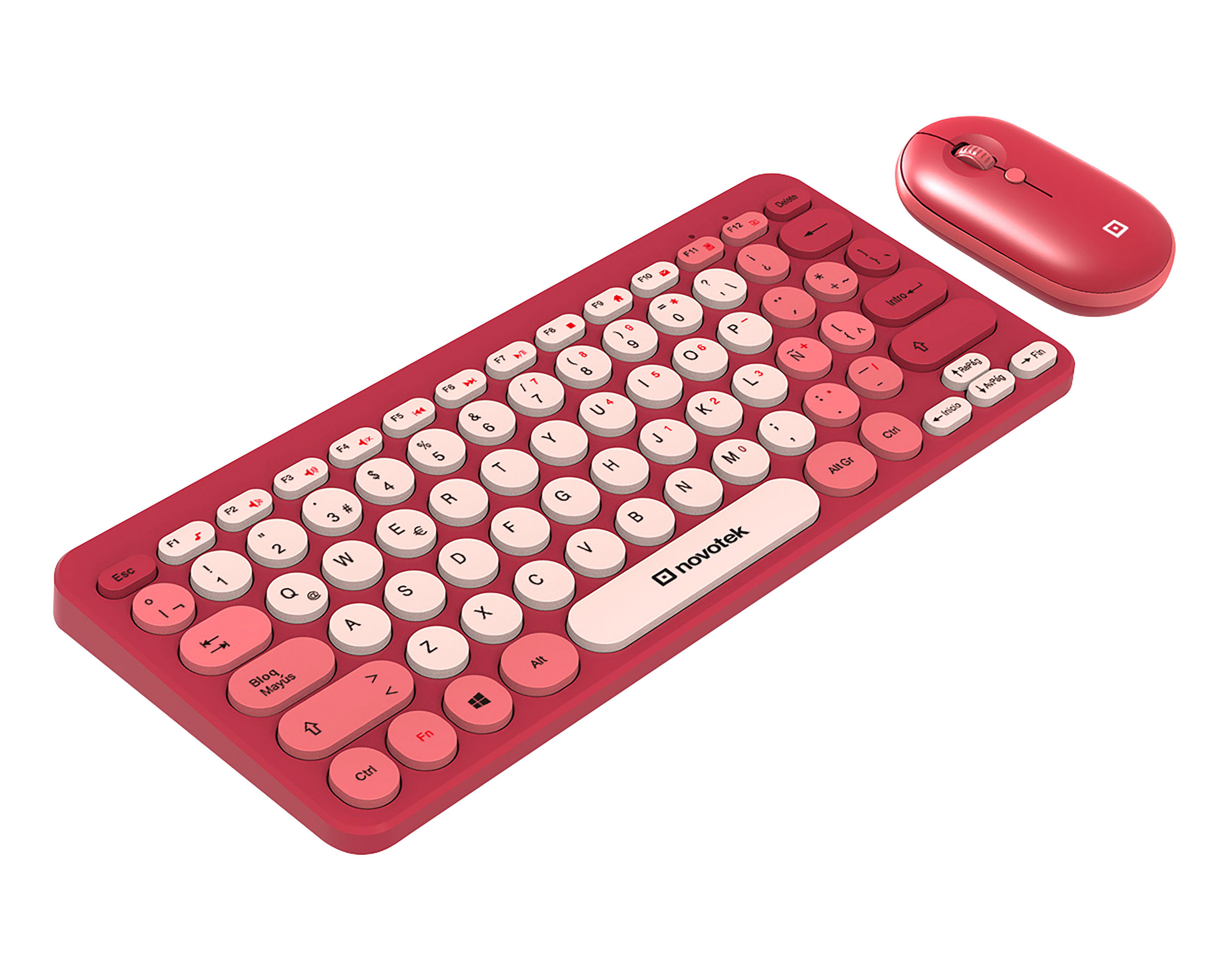 Foto 1 | Combo de Teclado y Mouse Inalámbrico Novotek CMB-140 2 Piezas