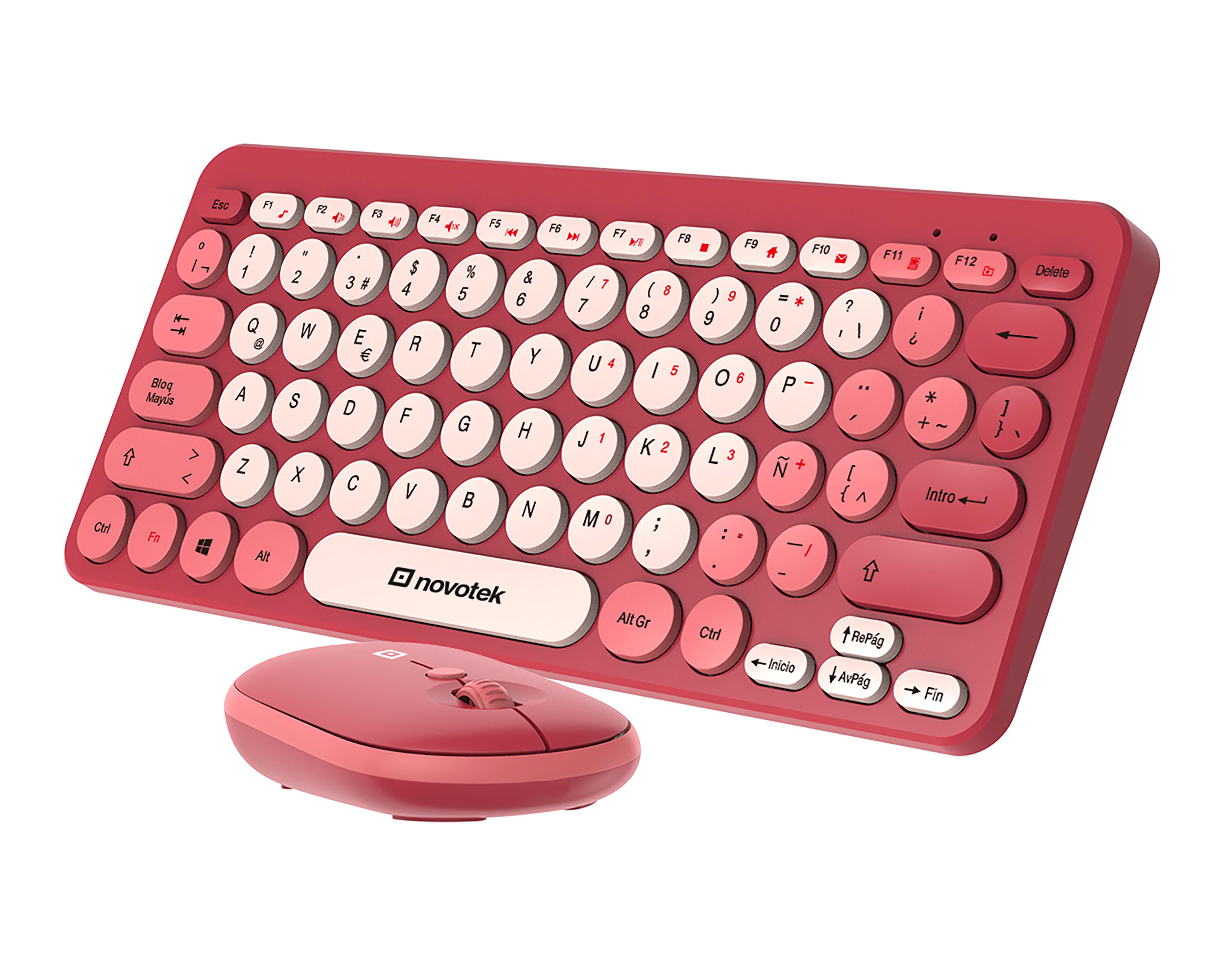 Foto 5 pulgar | Combo de Teclado y Mouse Inalámbrico Novotek CMB-140 2 Piezas