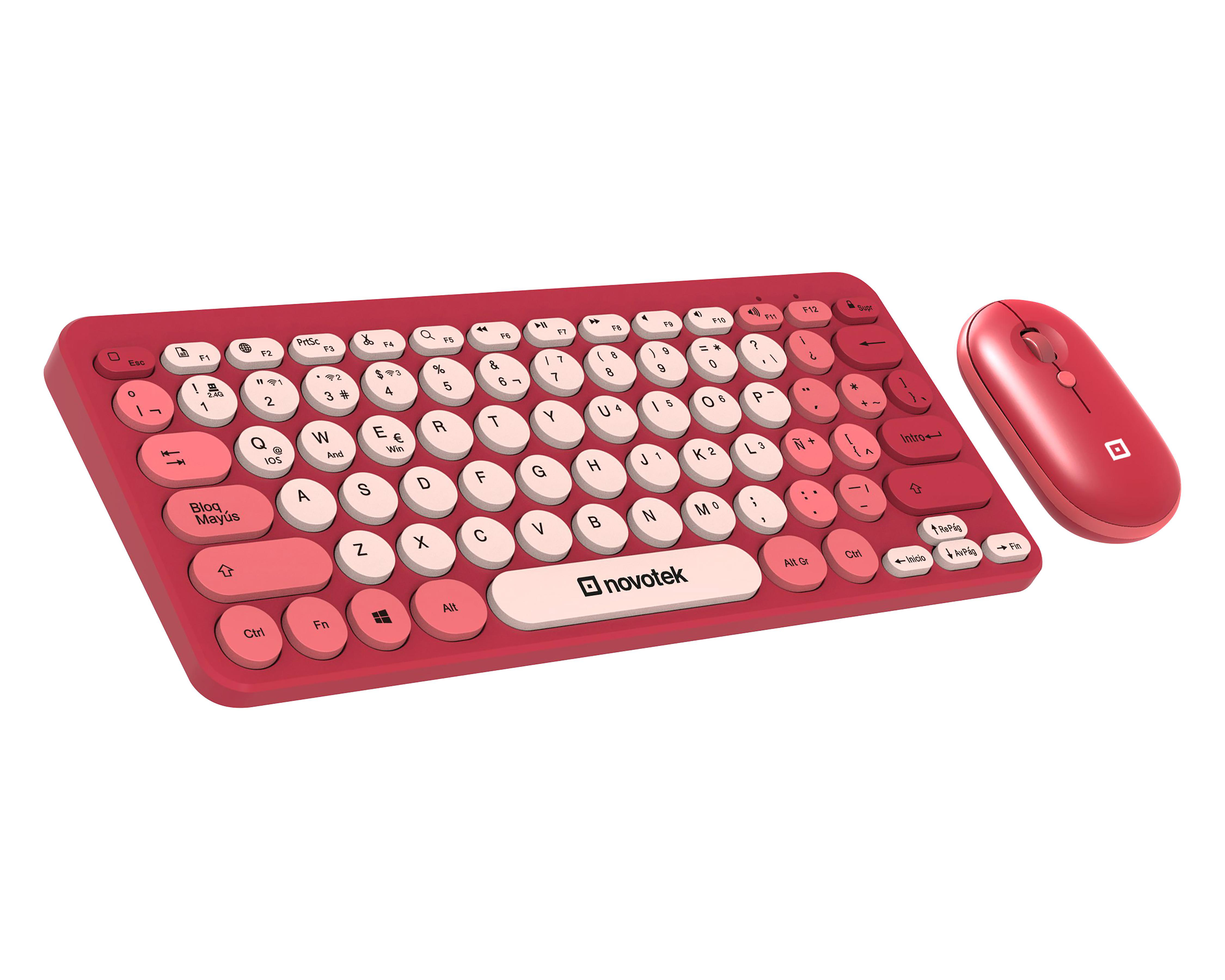 Foto 5 | Combo de Teclado y Mouse Inalámbrico Novotek CMB-140 2 Piezas