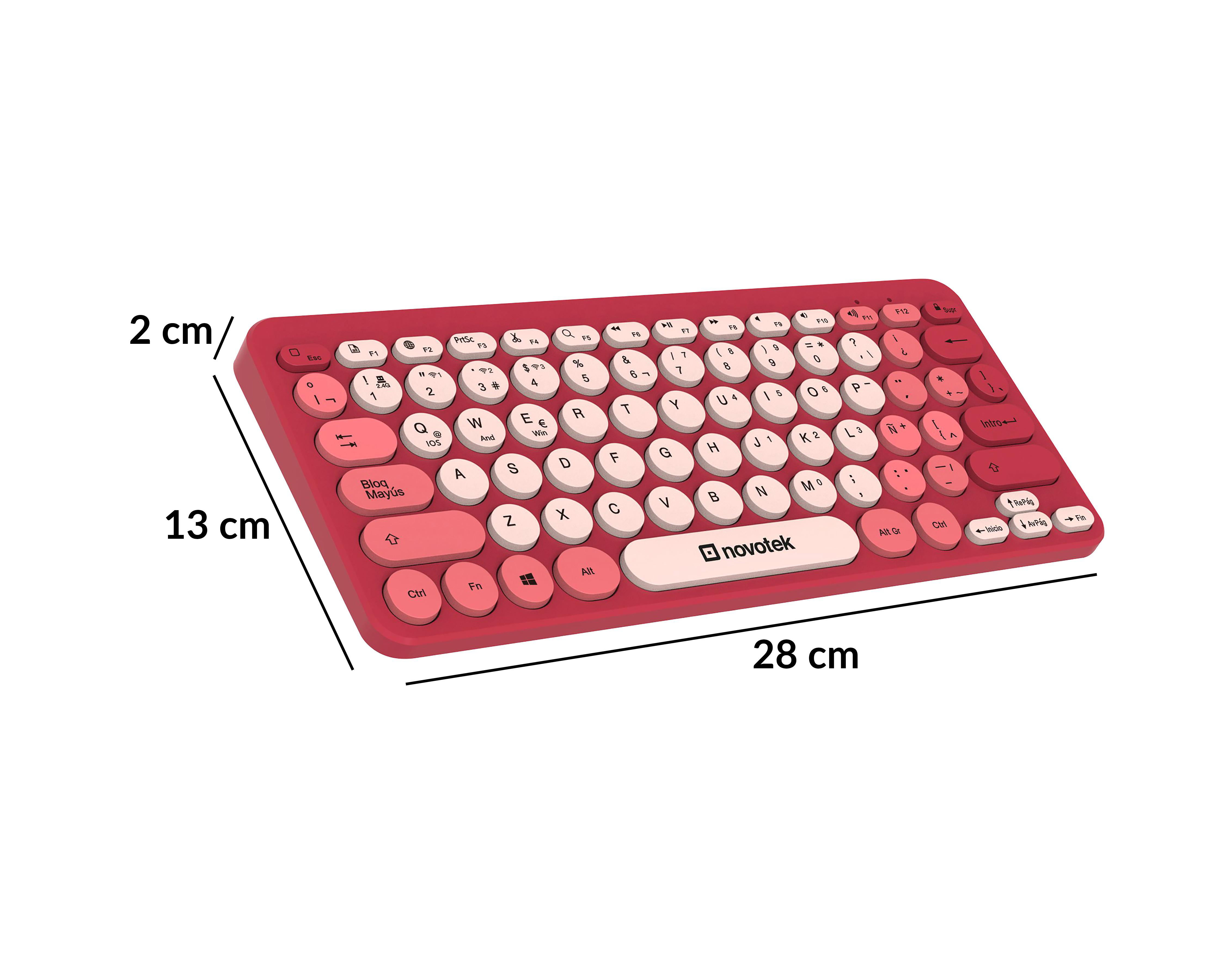 Foto 7 pulgar | Combo de Teclado y Mouse Inalámbrico Novotek CMB-140 2 Piezas