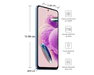 Foto 8 | Celular Xiaomi Liberado Redmi Note 12S 256 GB Azul