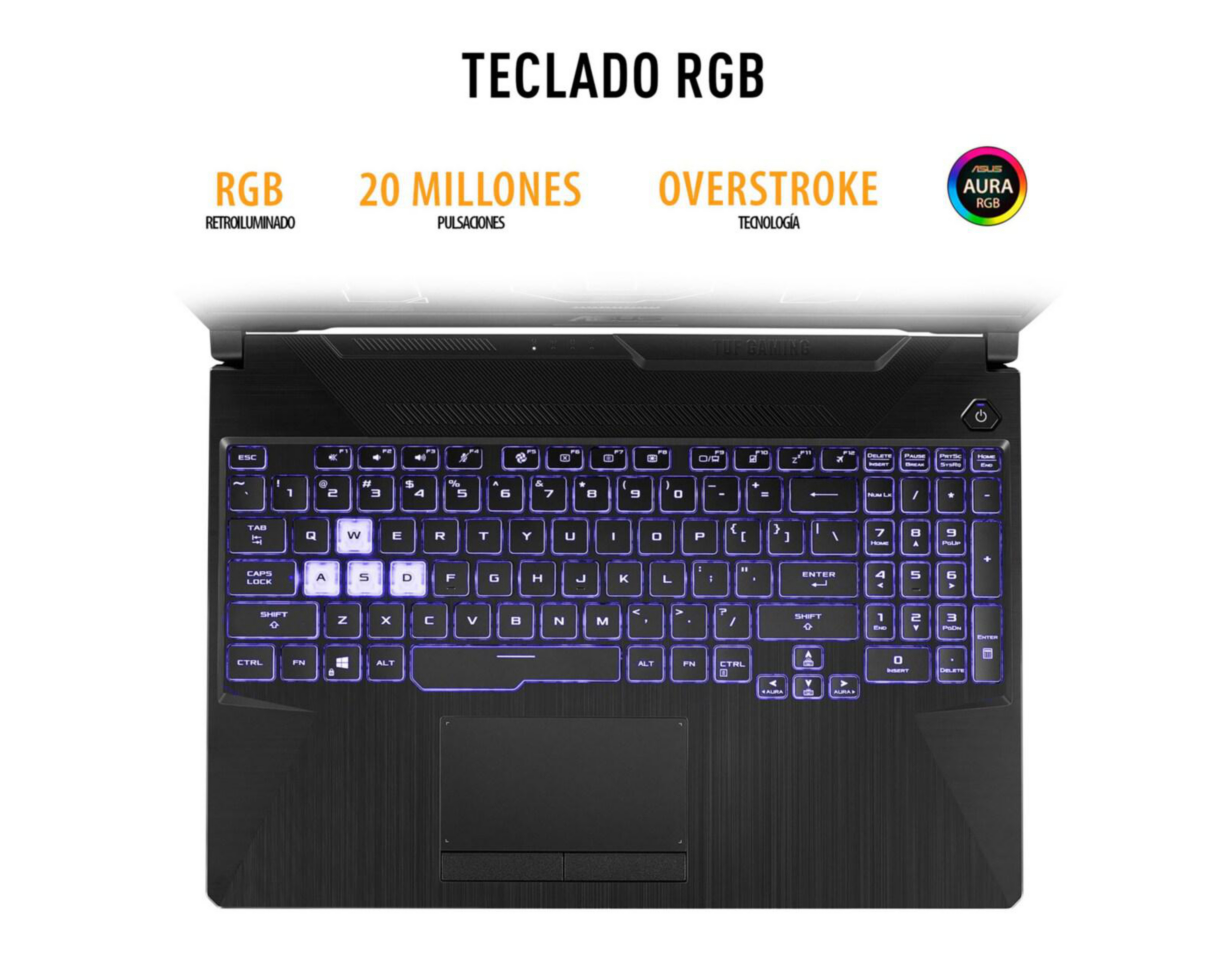 Foto 8 pulgar | Laptop Gamer Asus 15.6" Windows 11 Intel Core i5 NVIDIA GeForce RTX 2050 8 GB RAM 512 GB SSD Negro + Mochila