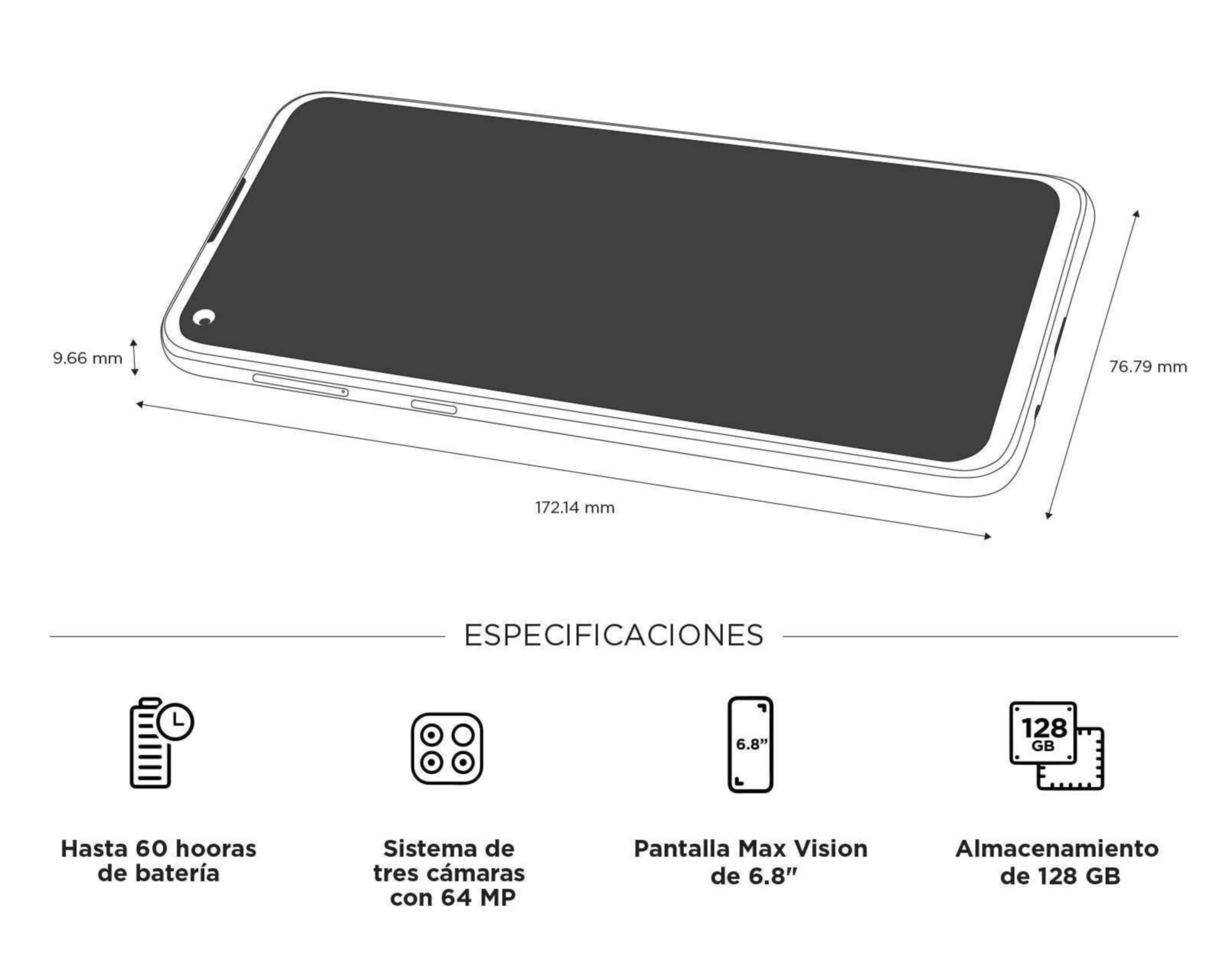 Foto 8 pulgar | Celular Motorola Liberado Moto G9 Power 128 GB Verde + Moto Buds