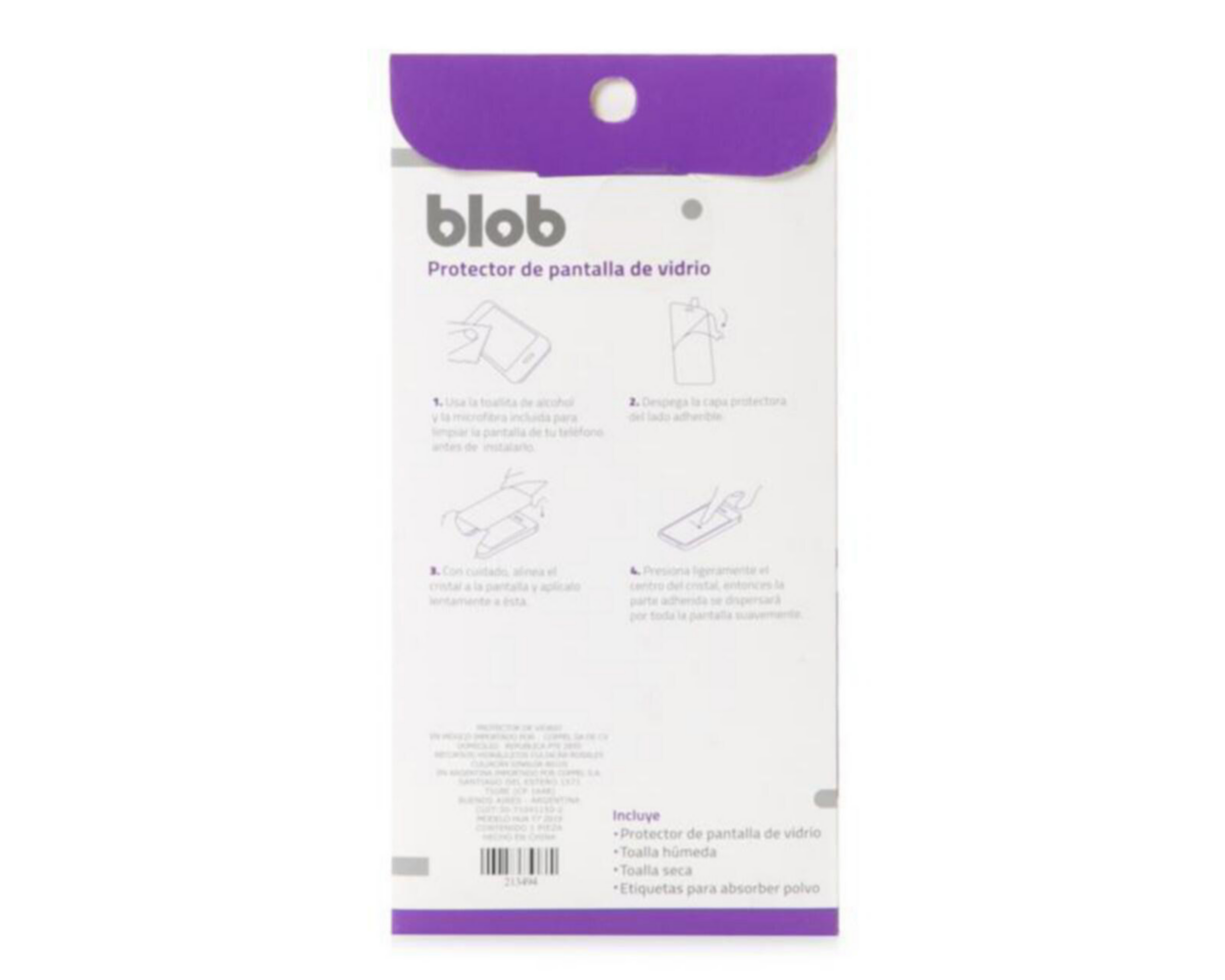 Foto 3 pulgar | Protector de Pantalla Blob para Huawei Y7 2019