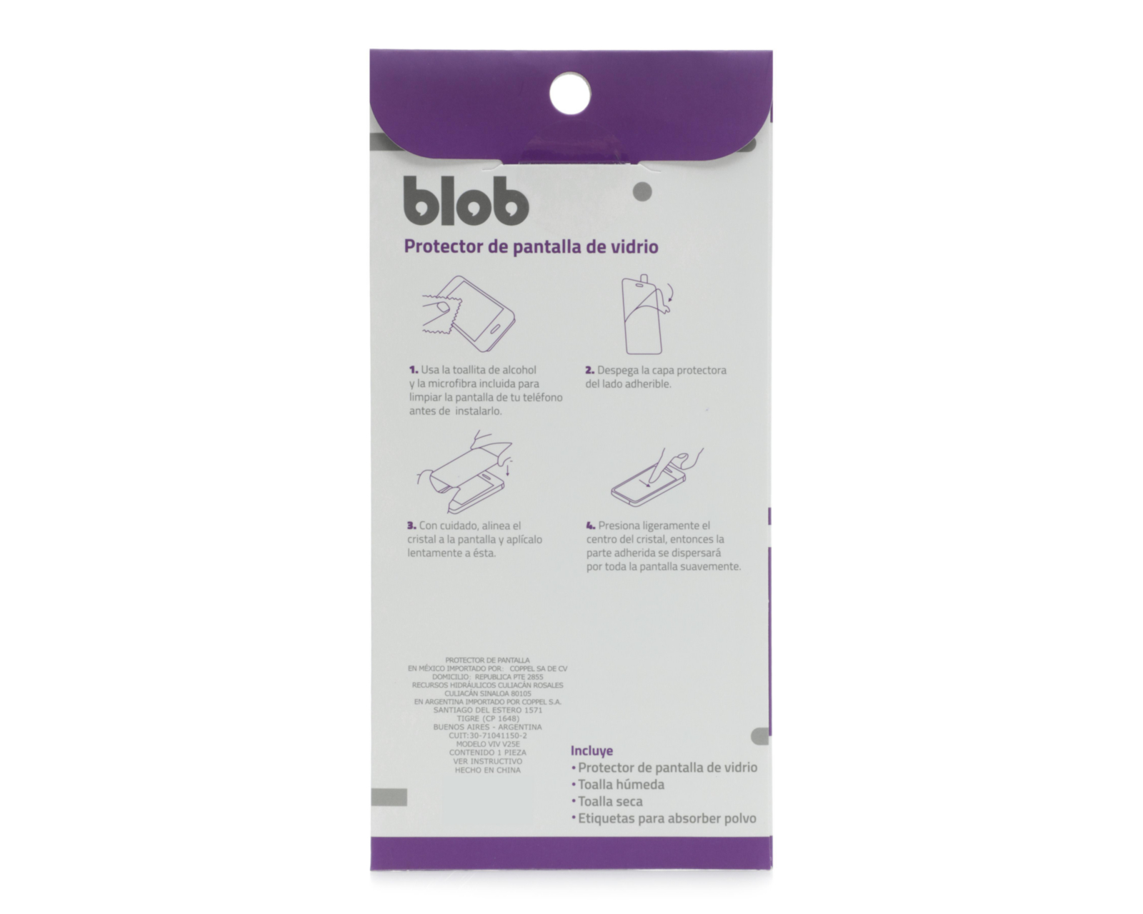 Foto 3 pulgar | Protector de Pantalla Blob para ZTE Blade L220