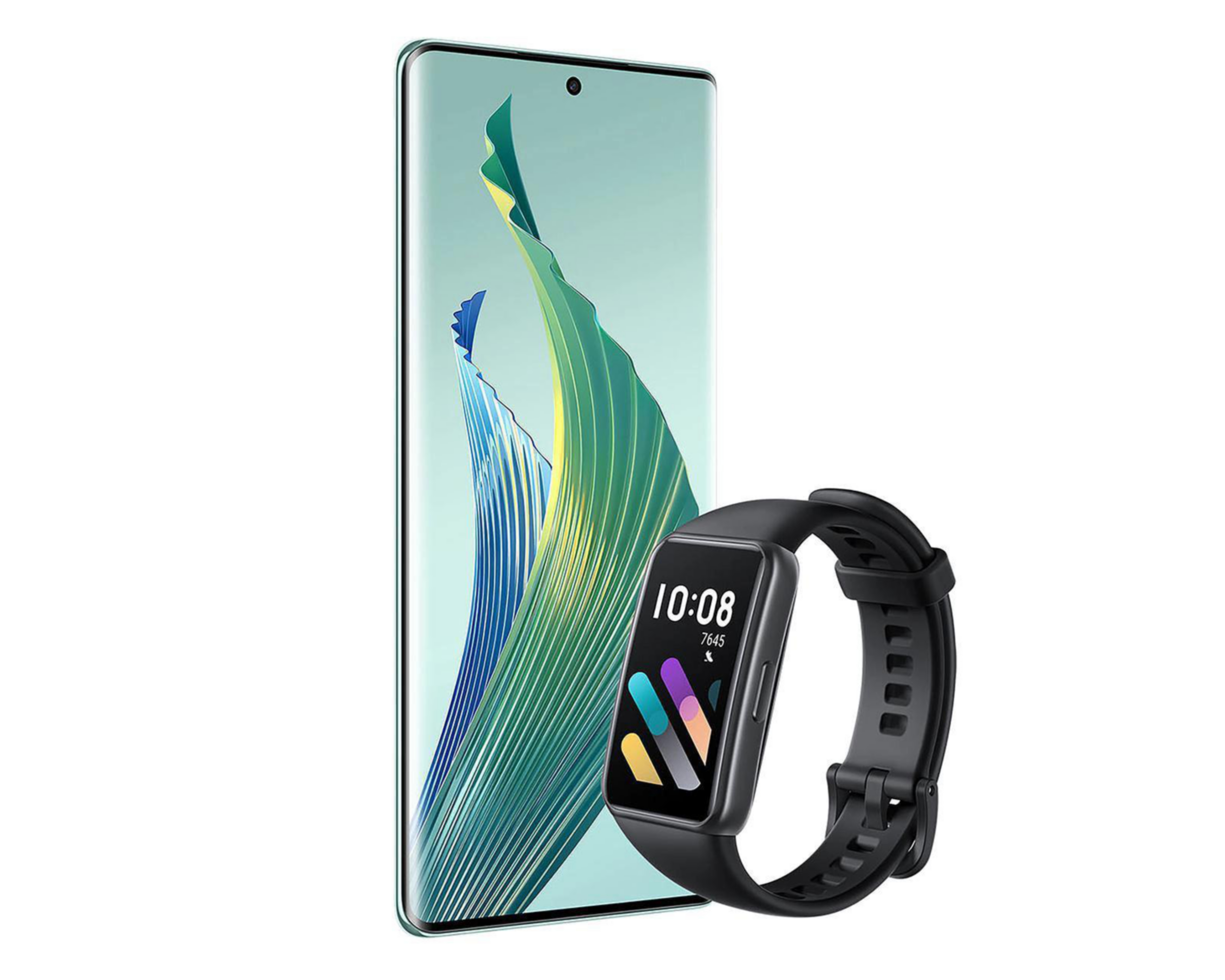 Foto 4 pulgar | AT&T/Unefon Honor Magic 5 Lite 256 GB Verde + Smartwatch