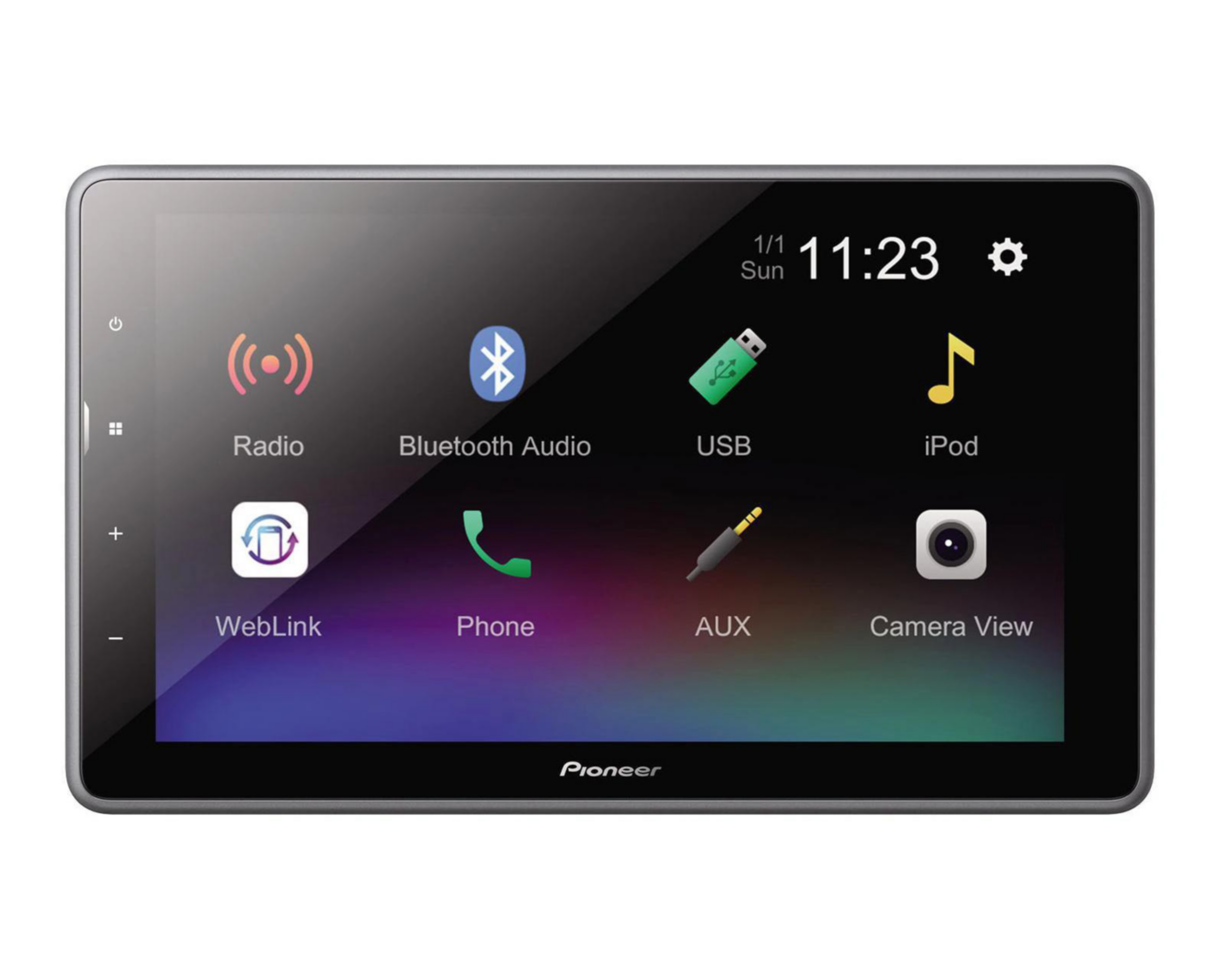 Autoestéreo Pioneer Multimedia sin CD DMH-AF555BT Pantalla Flotante de 9' Bluetooth Compatible con Weblink Negro $9,769