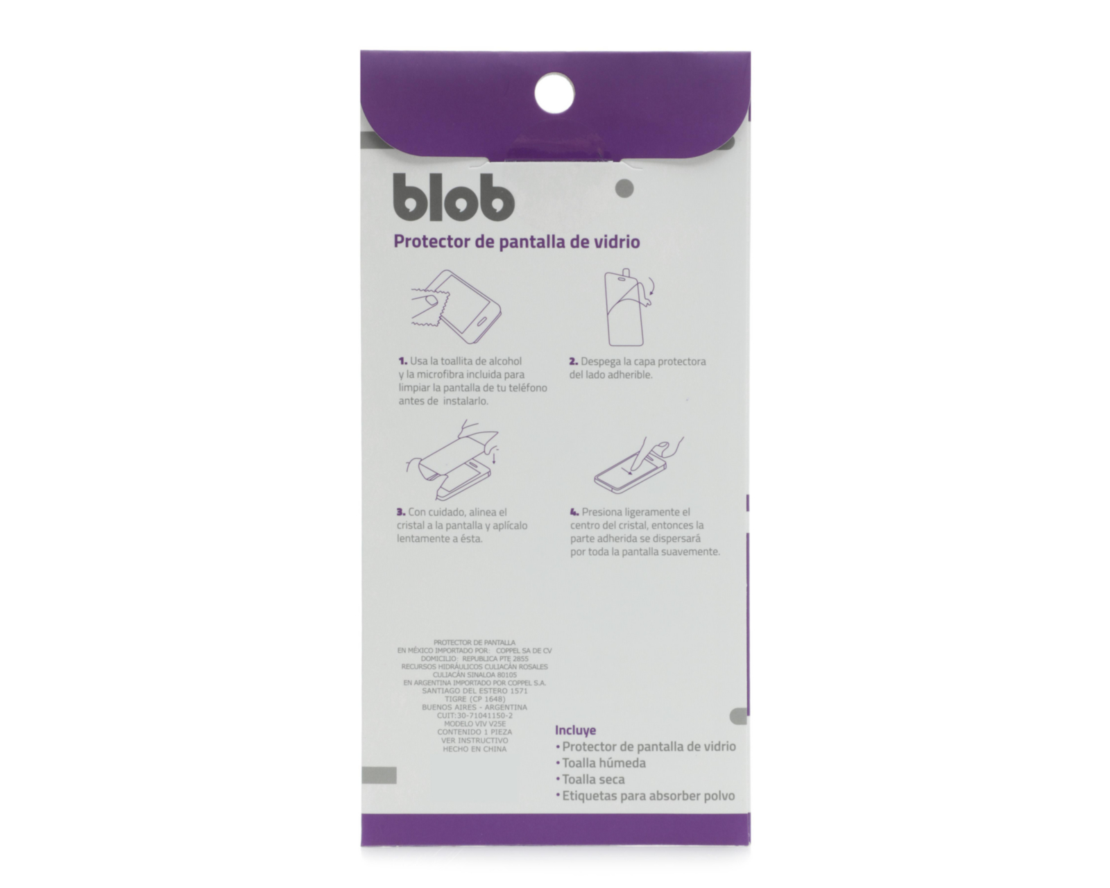 Foto 2 | Protector de Pantalla Blob para Vivo V25E