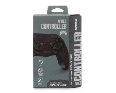 Foto 4 | Control Alámbrico para PS4 Armor 3 Negro