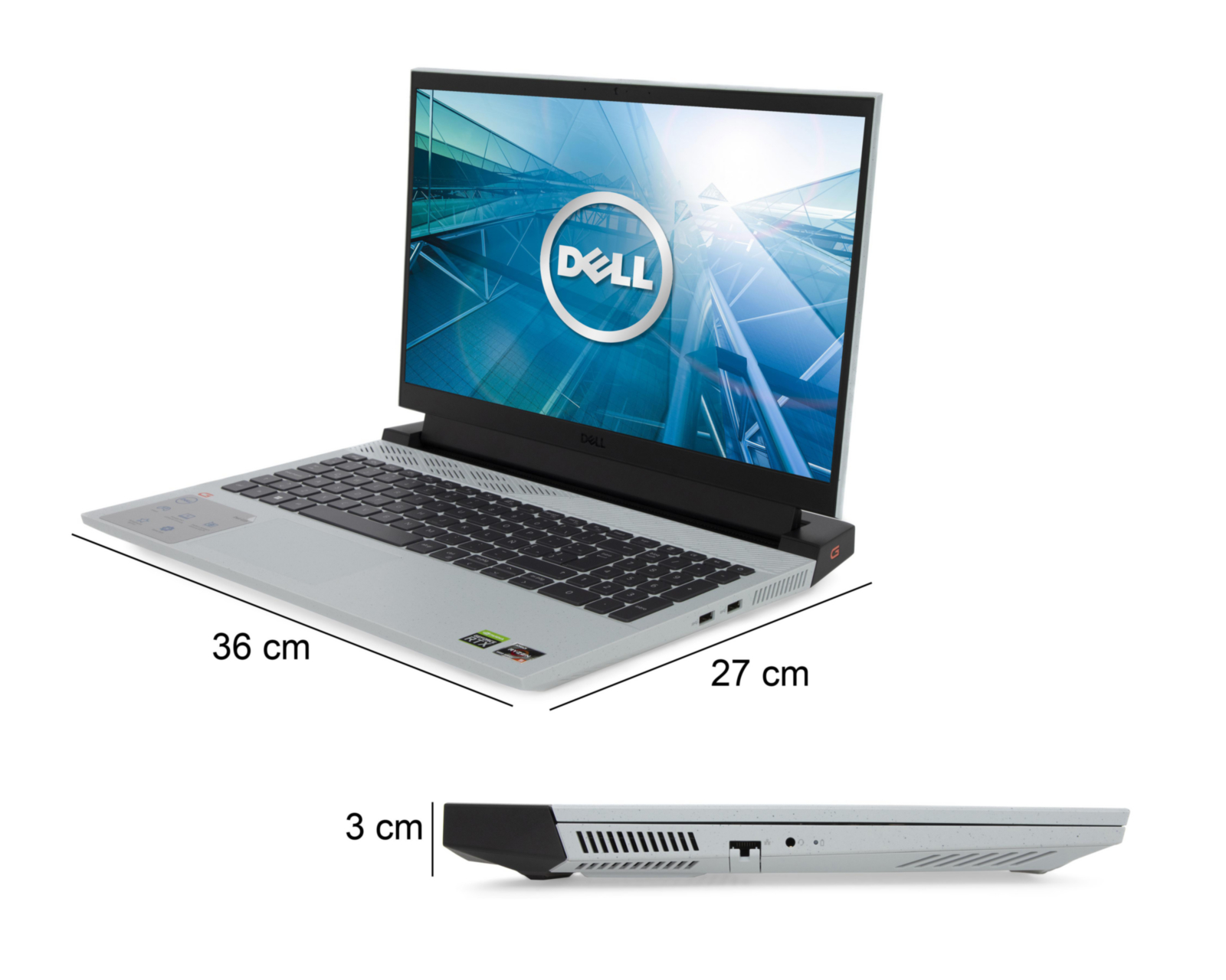 Foto 8 pulgar | Laptop Dell G5525FR585123050GW1 15.6" Windows 11 Home AMD Ryzen 5 8GB RAM 512 GB SSD Gris