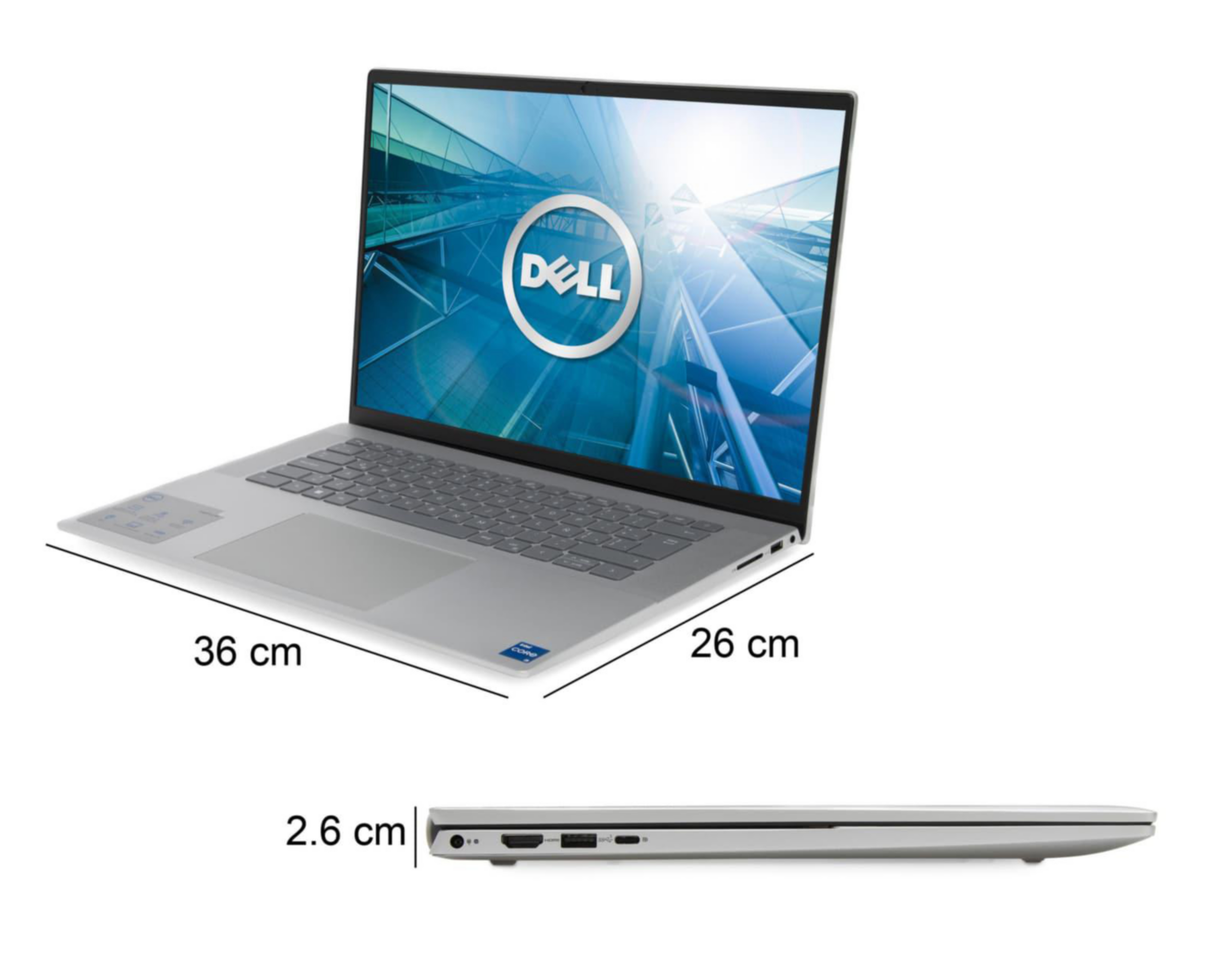 Foto 8 pulgar | Laptop Dell I5620FI58512SW11 16" Windows 11 Home Intel Core i5 8 GB RAM 512 GB SSD Plata