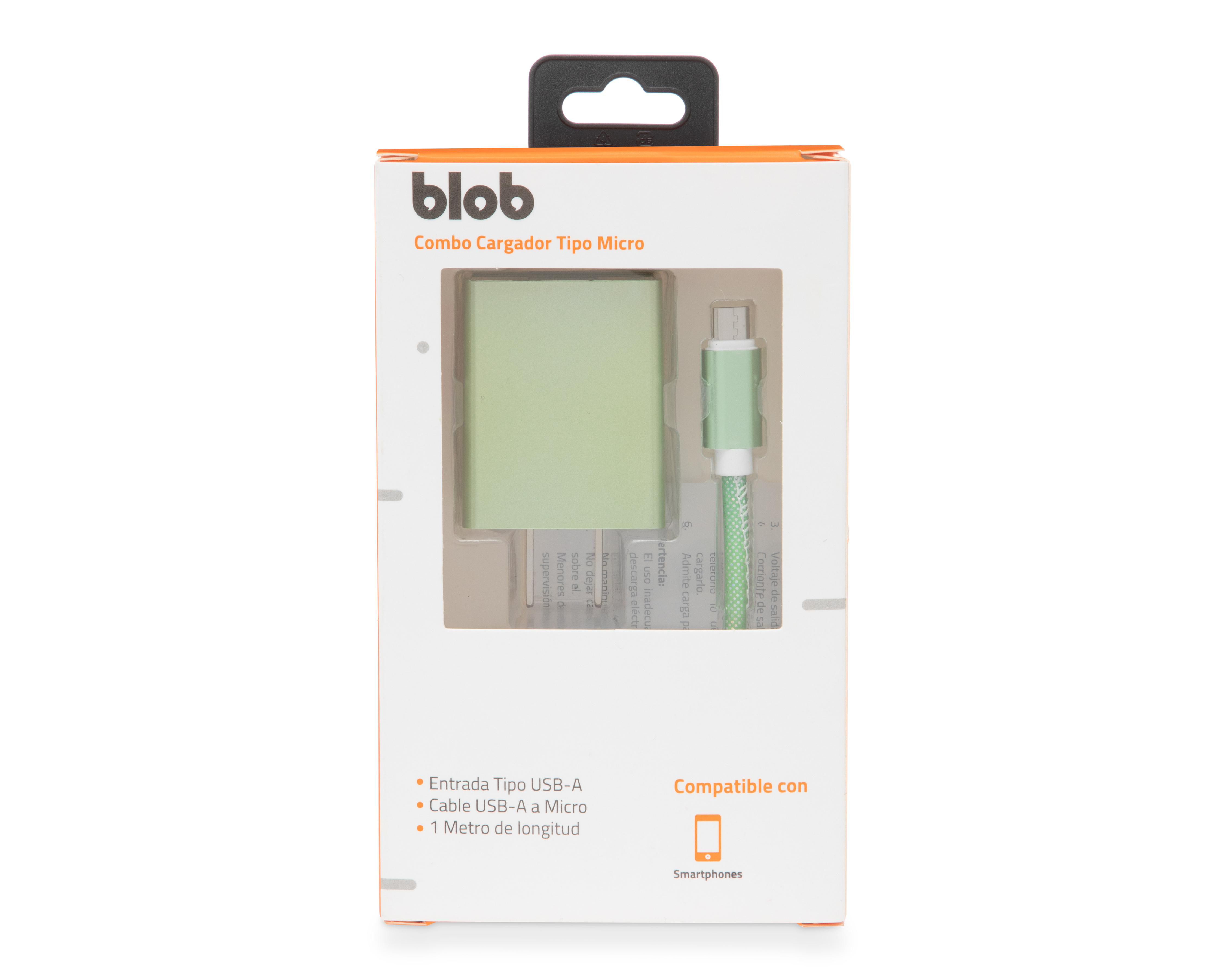 Foto 5 pulgar | Cargador Blob Tipo USB-A a Micro-USB de 10 W