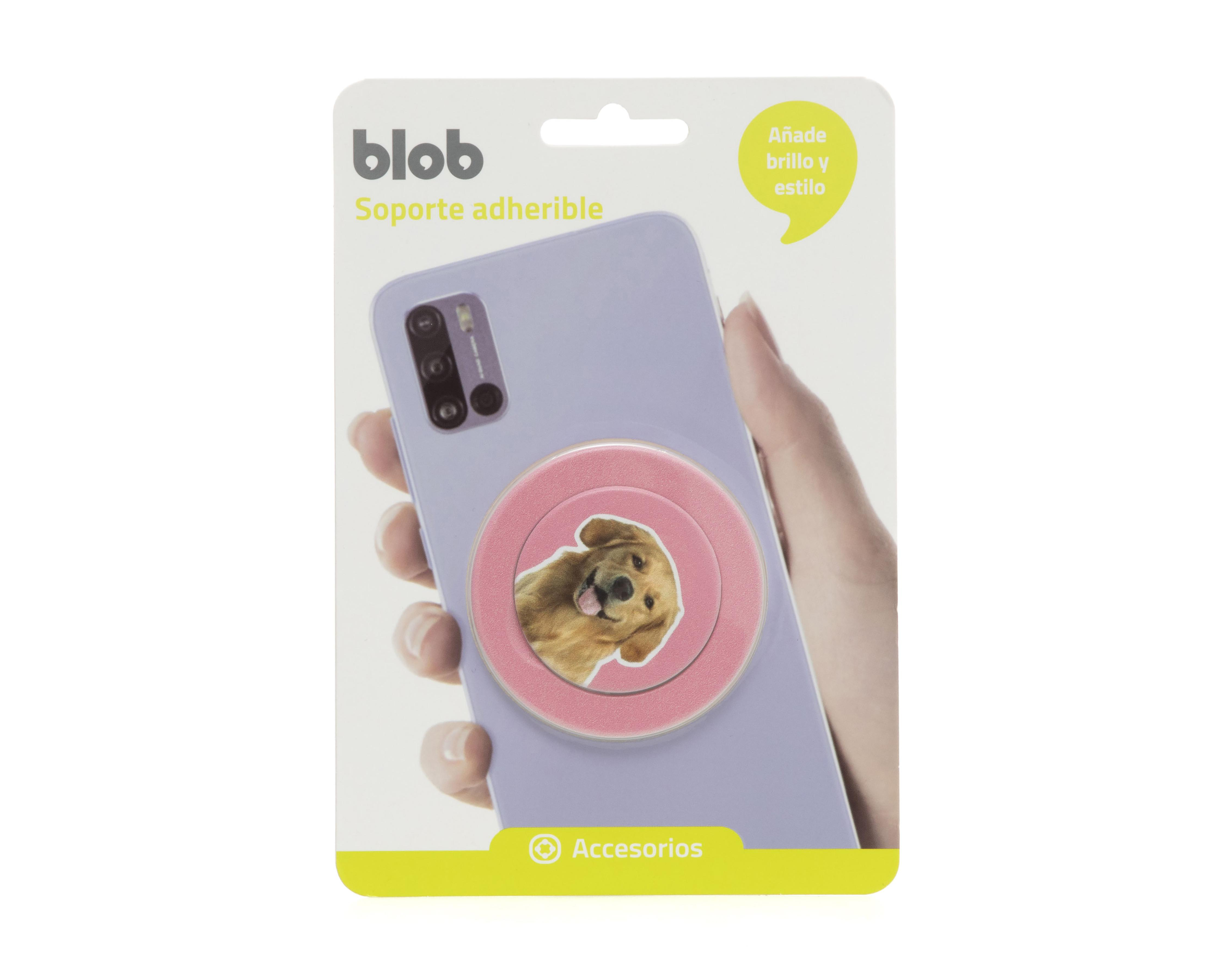 Soporte Adherible Blob Rosa para Celular