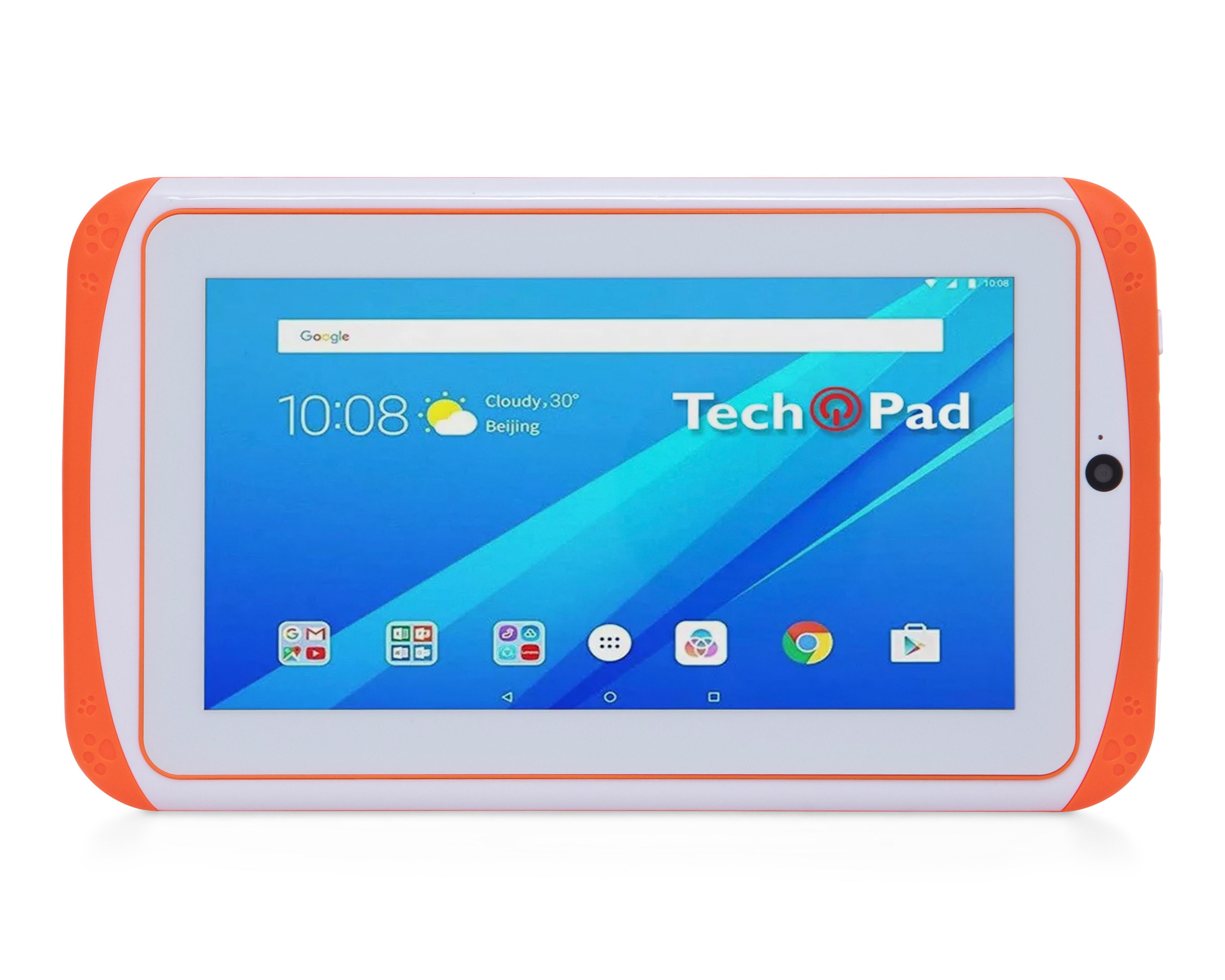 Foto 3 pulgar | Tablet Tech Pad Kids 7" 8 GB Android 8.1 1 GB Anaranjada