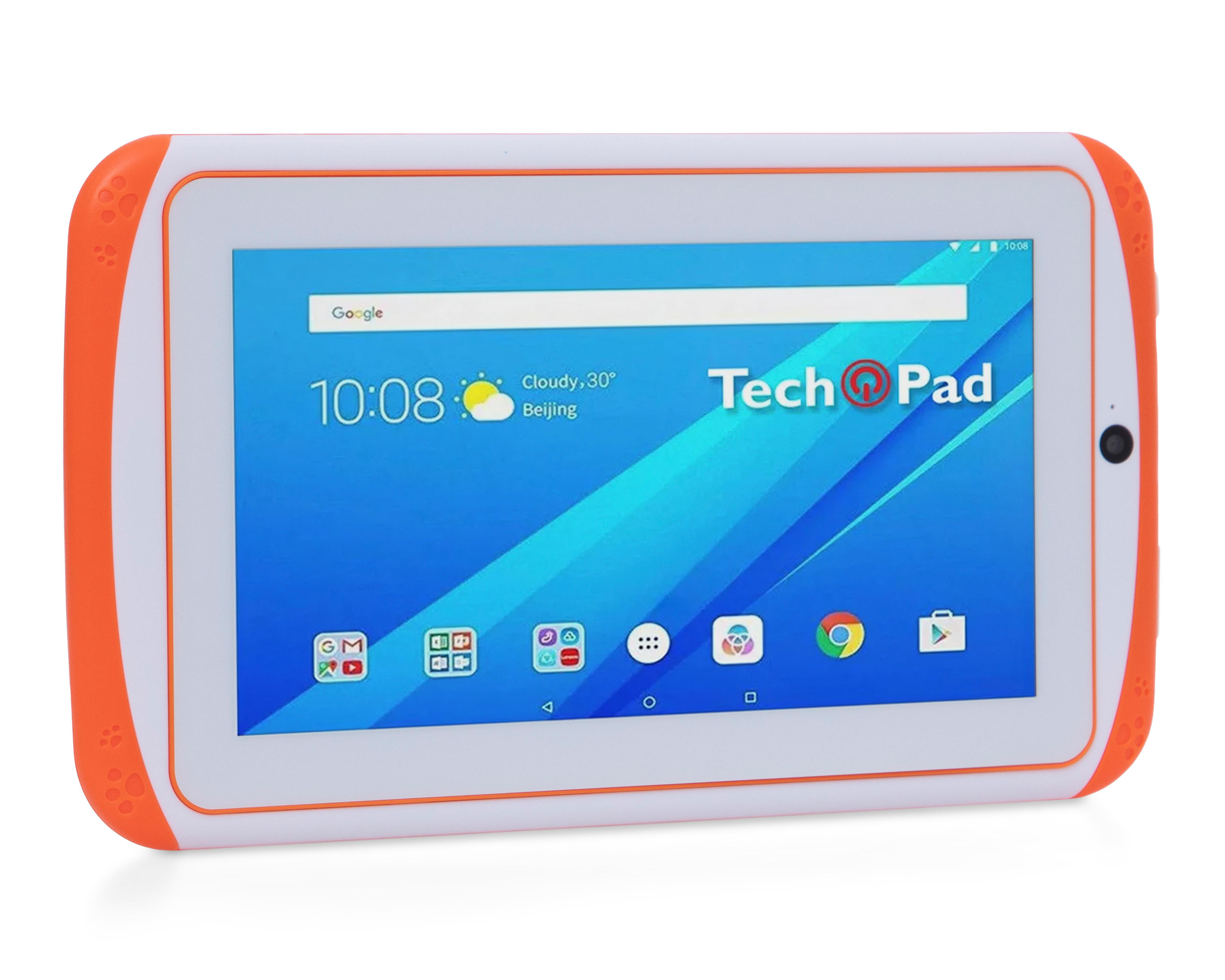 Foto 4 pulgar | Tablet Tech Pad Kids 7" 8 GB Android 8.1 1 GB Anaranjada