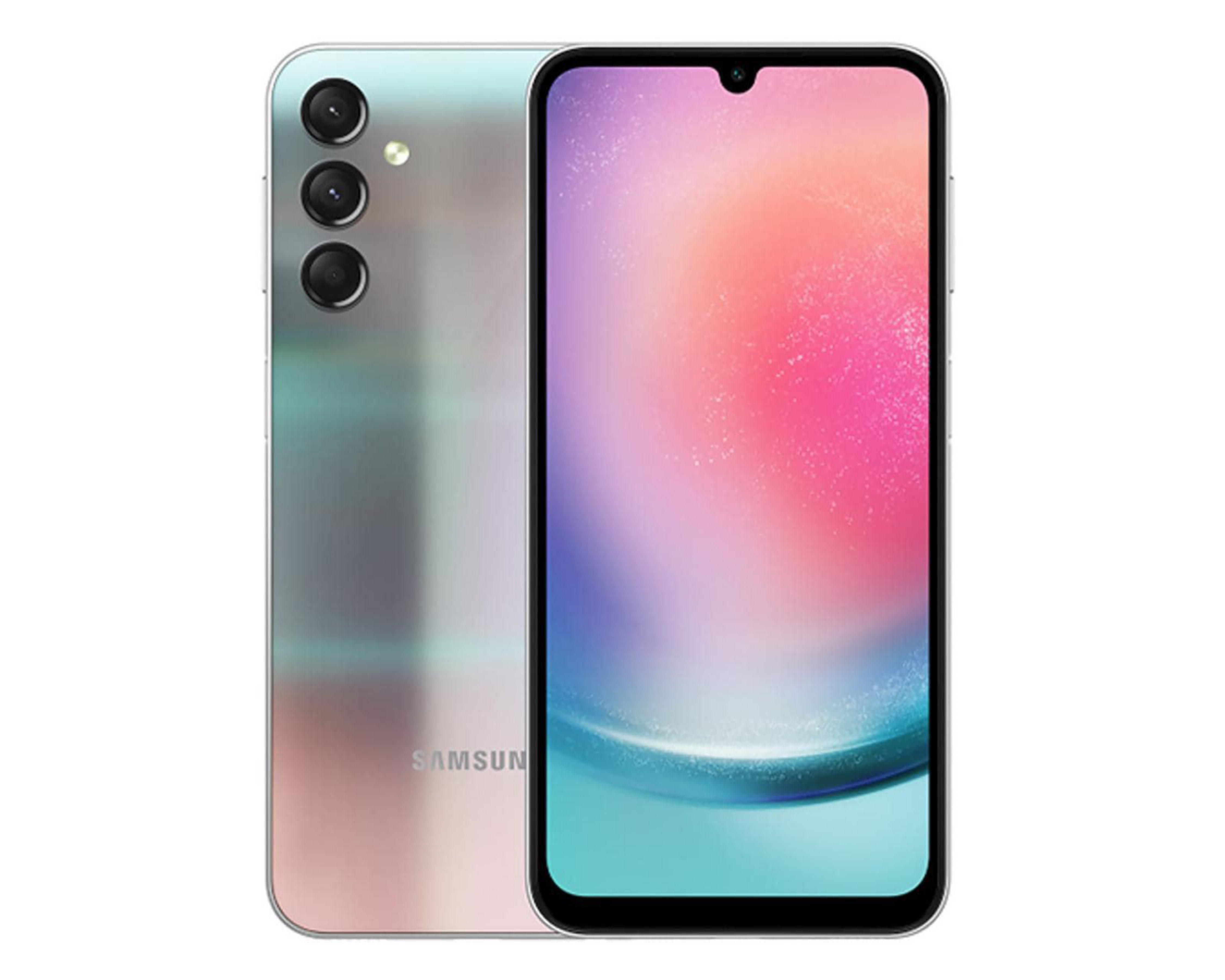 Foto 2 pulgar | Movistar Samsung Galaxy A24 LTE 128 GB Plata