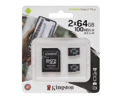 Foto 4 | Memoria Micro-SD Kingston 64 GB Clase 10