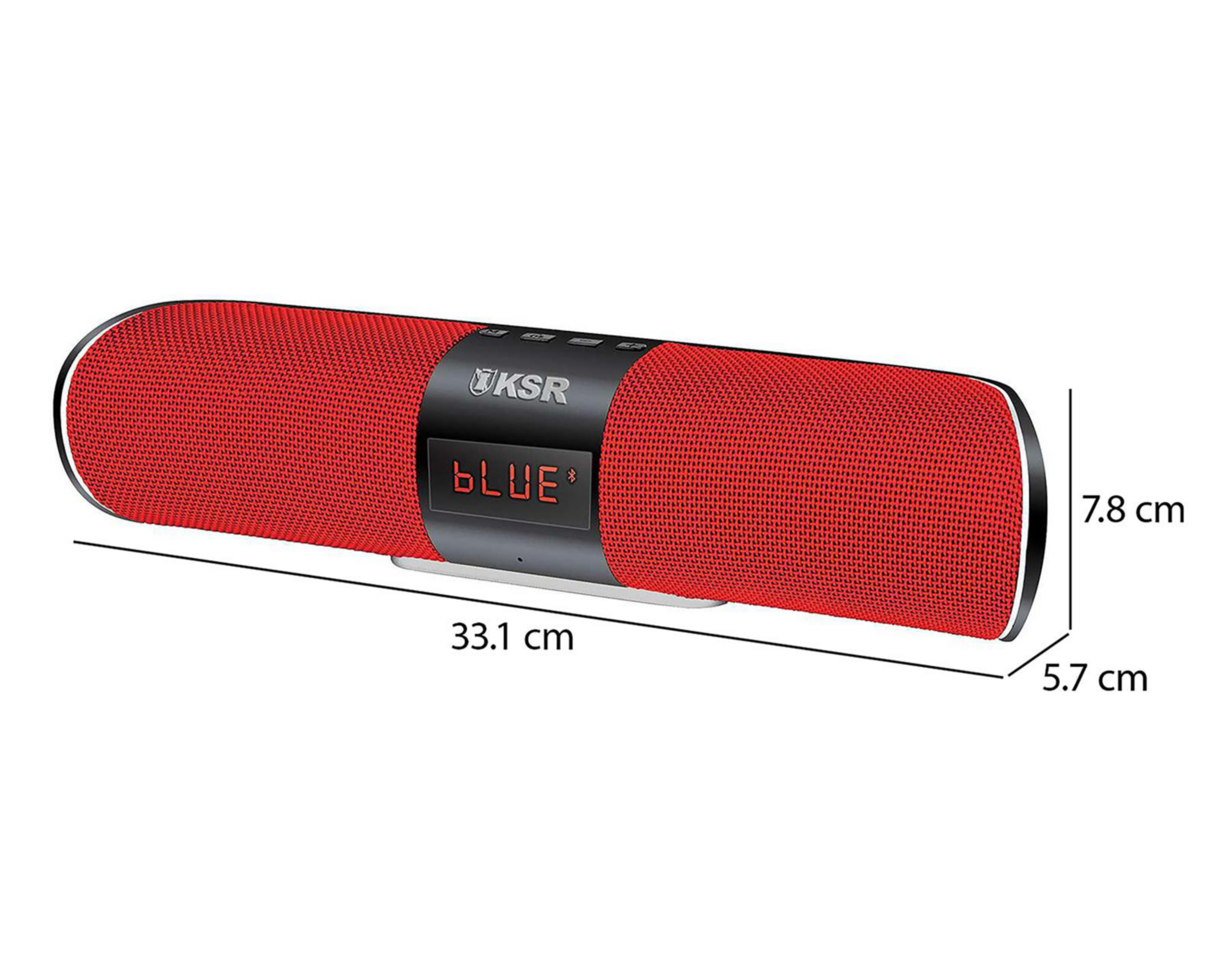 Foto 7 pulgar | Bocina Inalámbrica Kaiser KSW-3000RD Roja