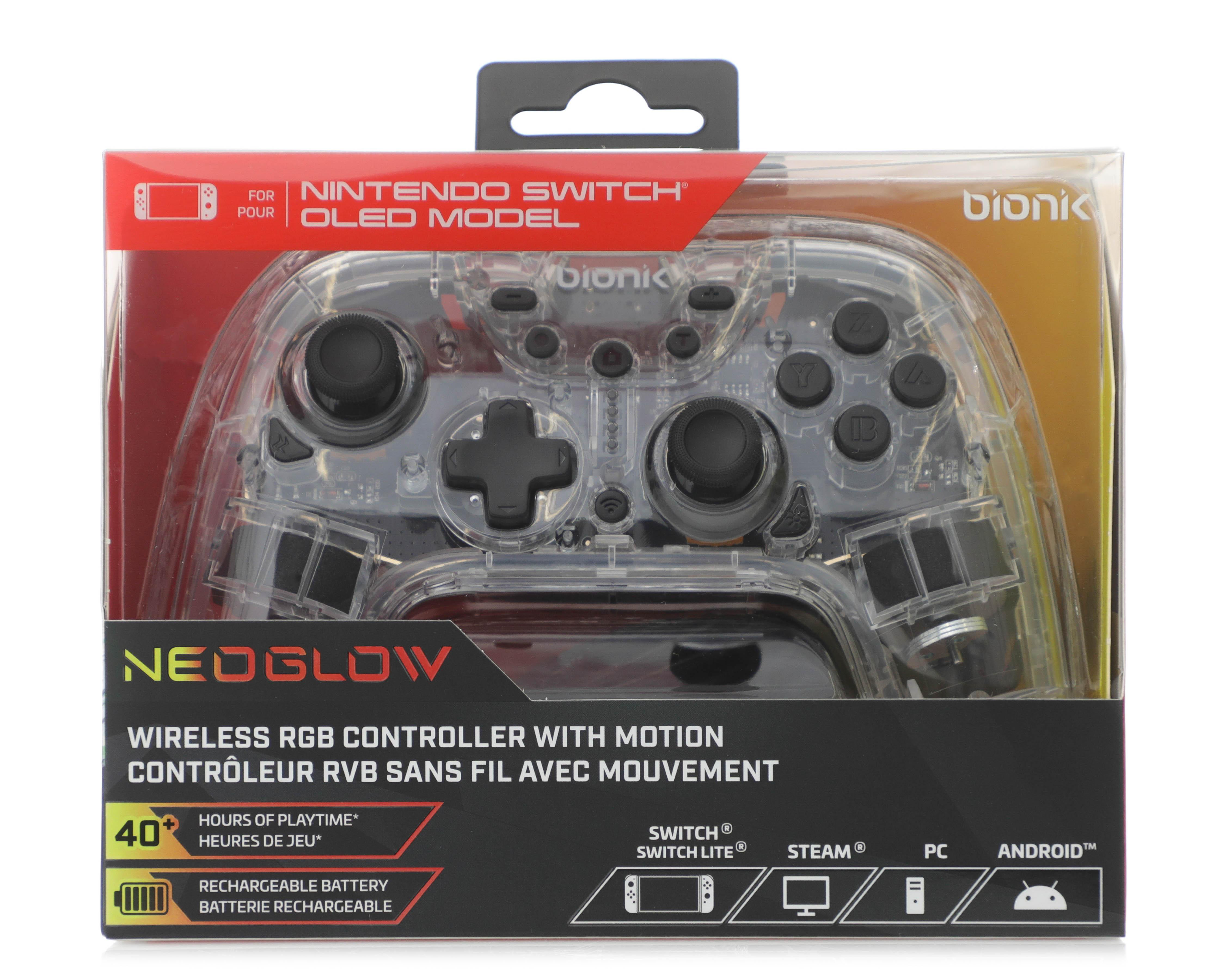 Foto 1 | Control Inalámbrico para Nintendo Switch Bionik Transparente