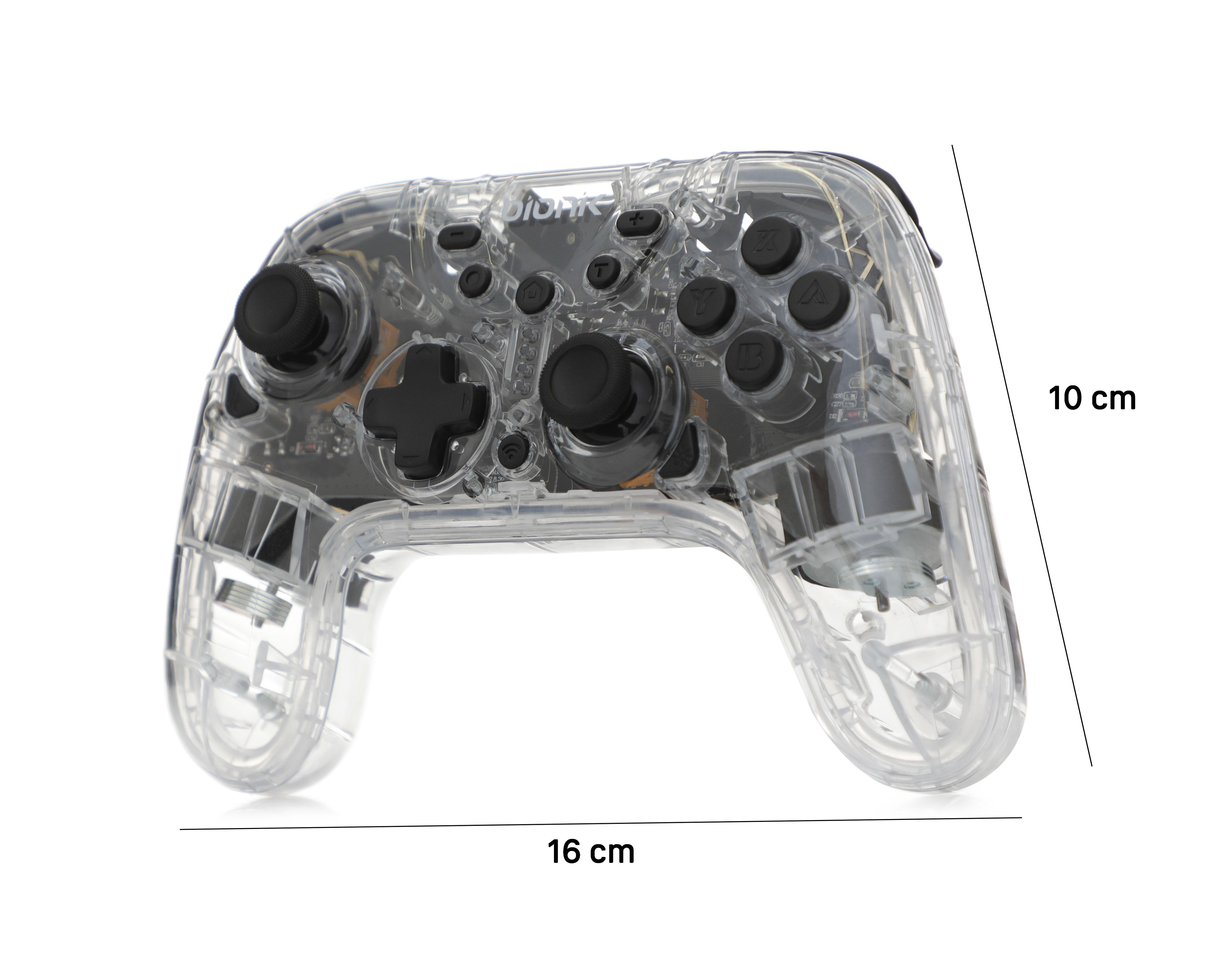 Foto 6 pulgar | Control Inalámbrico para Nintendo Switch Bionik Transparente