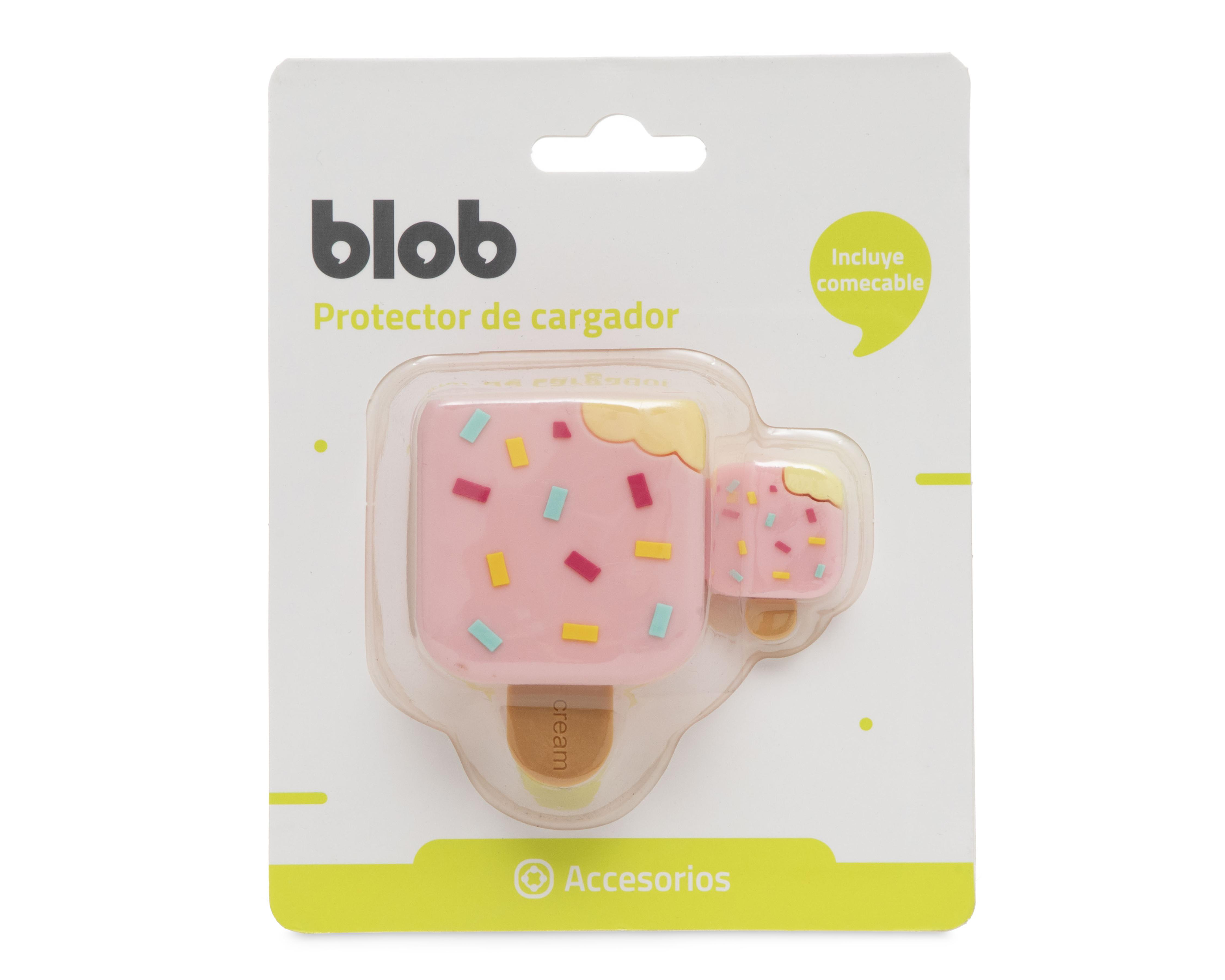 Foto 2 pulgar | Protector de Cargador Blob Helado Rosa