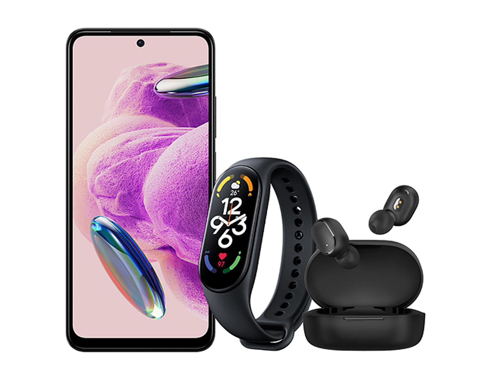 Foto 4 pulgar | Movistar Xiaomi Redmi Note 12S 256 GB Gris + Fitband y Audífonos