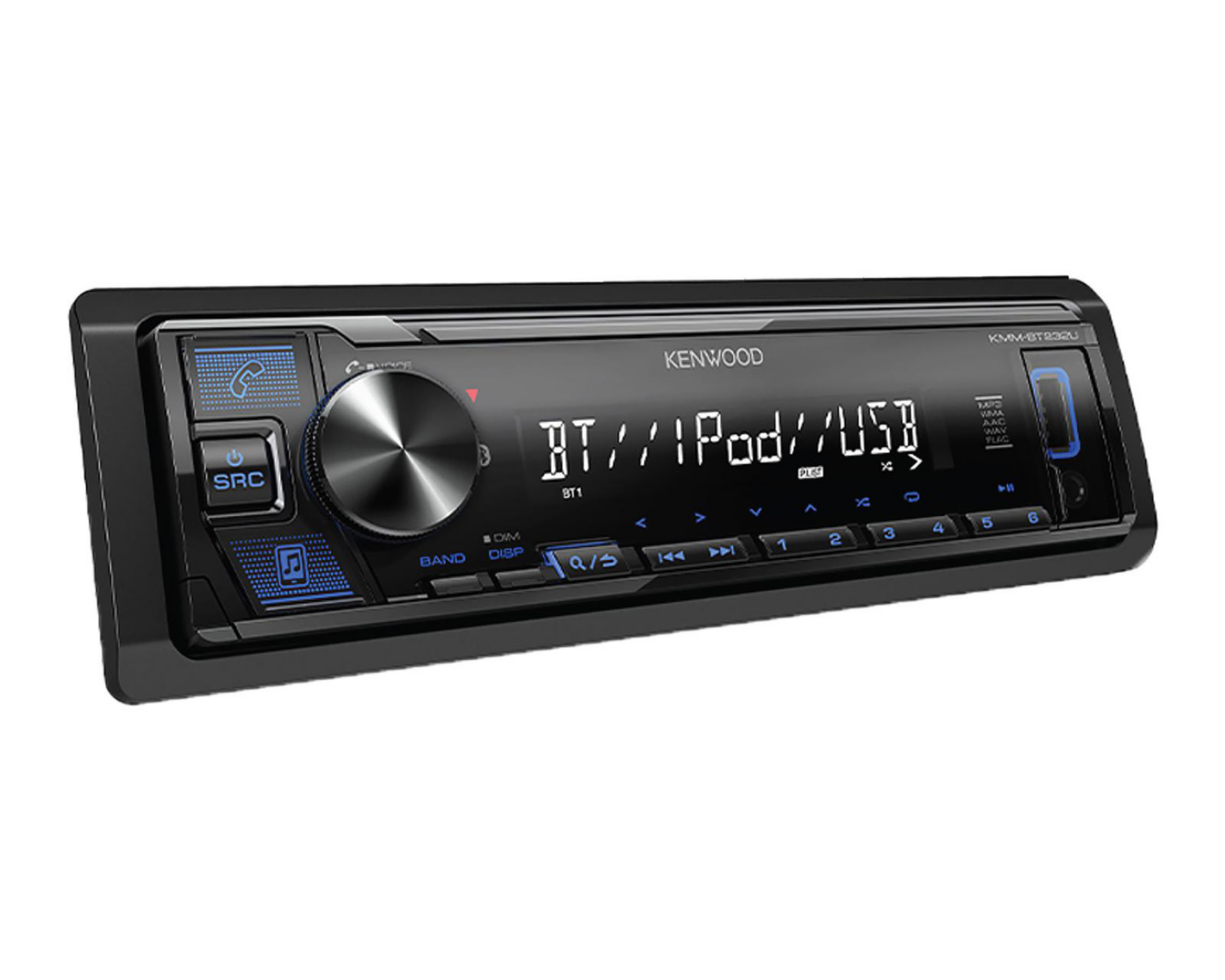 Foto 3 pulgar | Autoestéreo Kenwood sin CD KMM-BT332U Bluetooth Compatible con Android-iOS Negro