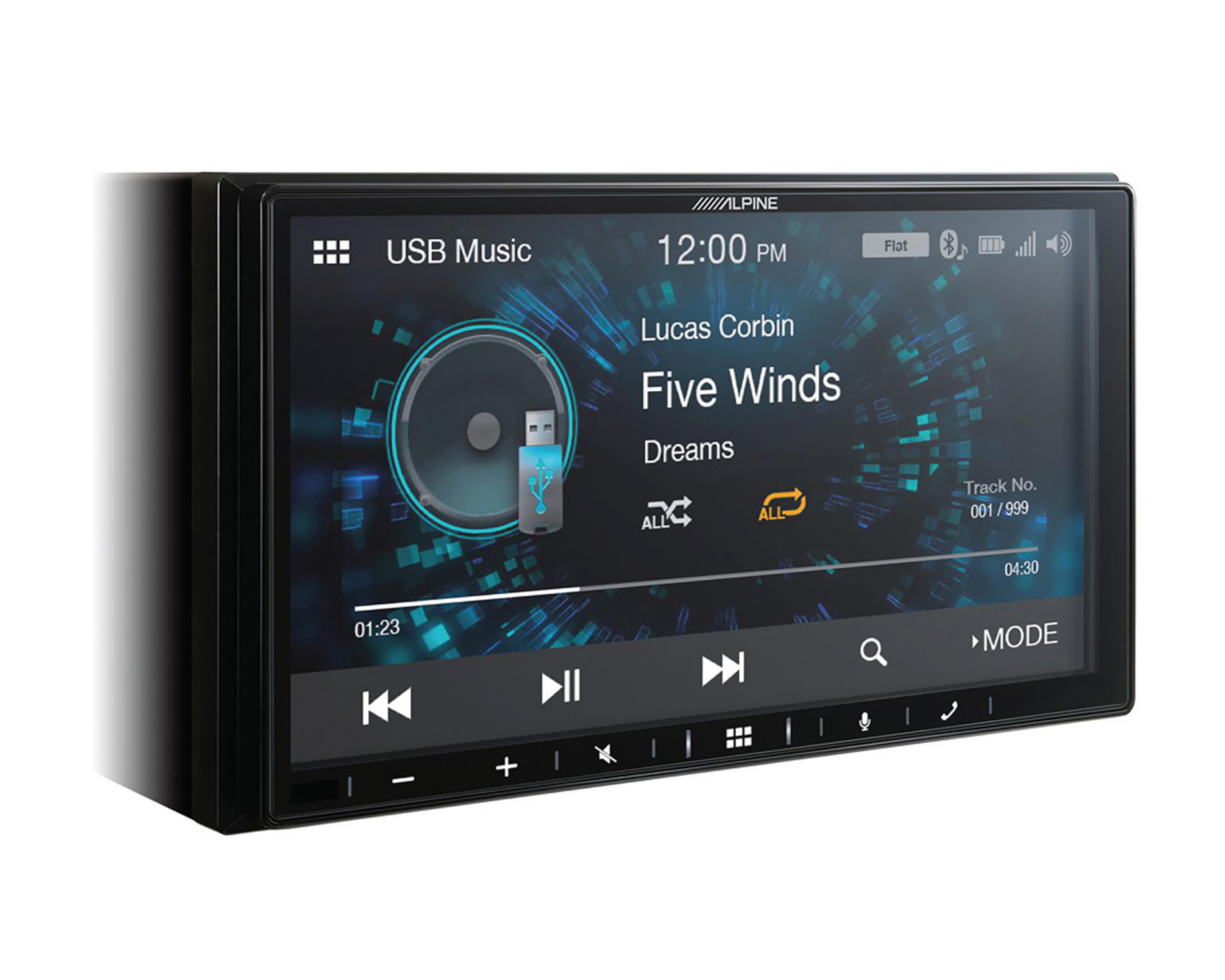 Autoestéreo Alpine Multimedia sin CD ILX-W650 de 6.8" Bluetooth Compatible con Android Auto Negro